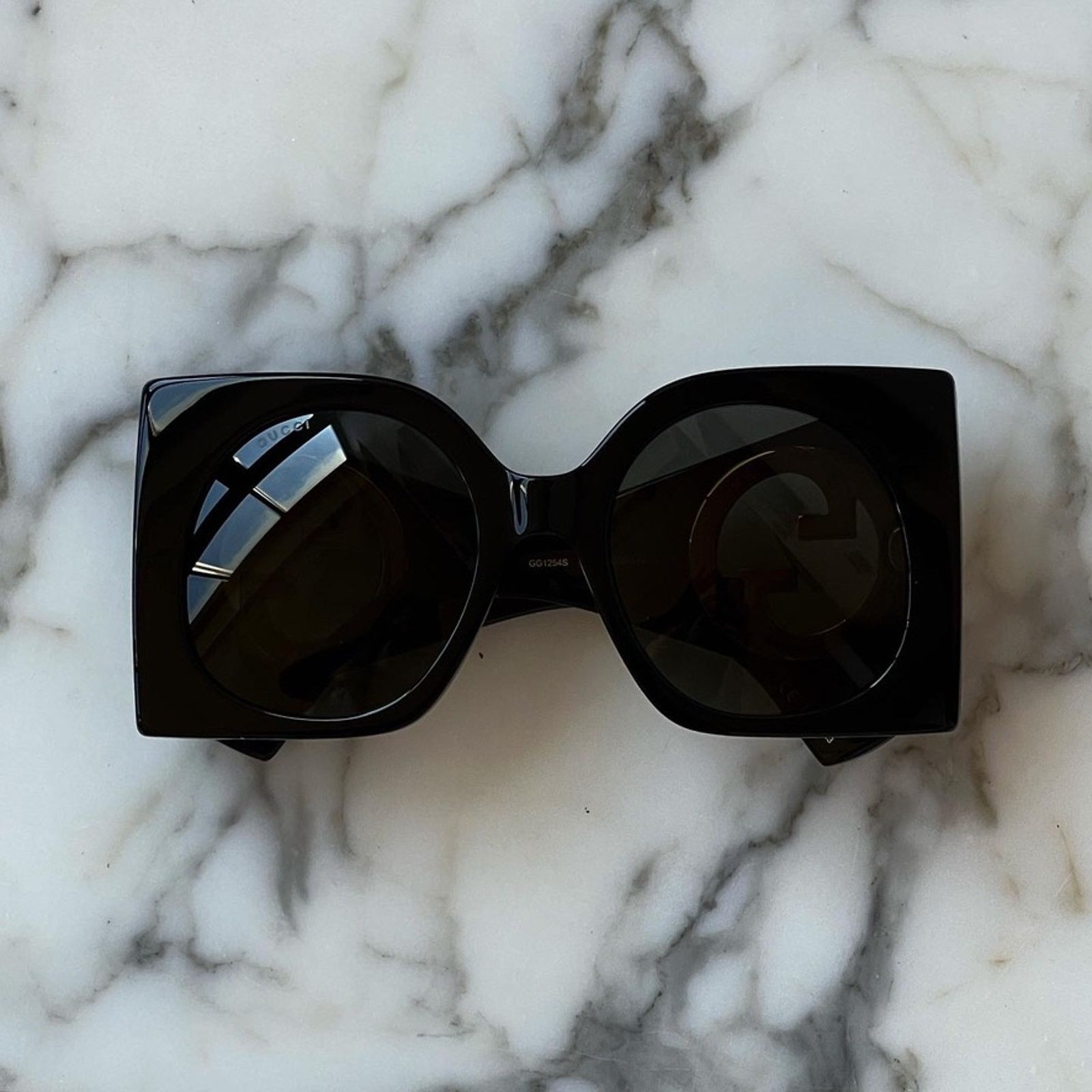 Gucci NEW Gucci GG1254S Oversized Black Sunglasses $695 Size ONE SIZE - 4 Thumbnail