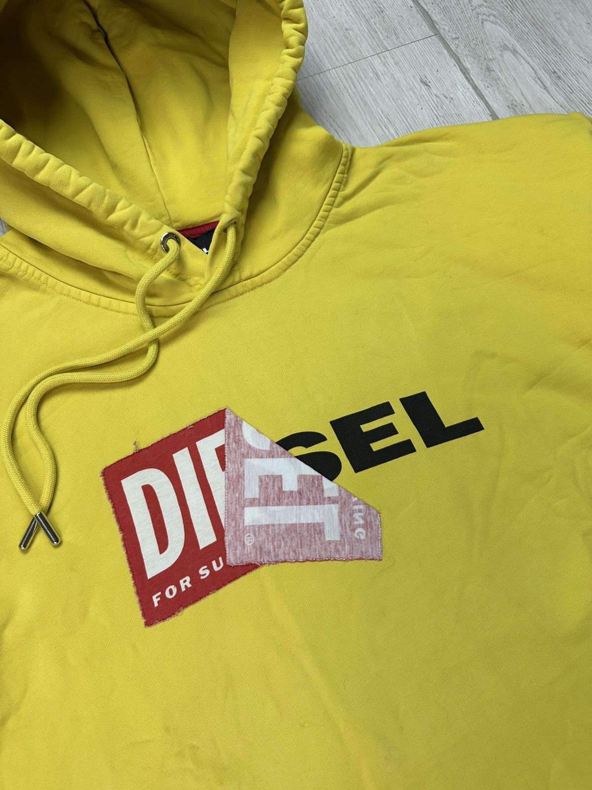 Diesel Diesel Big Logo Streetwear Sticker Hoodie Size US XL / EU 56 / 4 - 4 Thumbnail