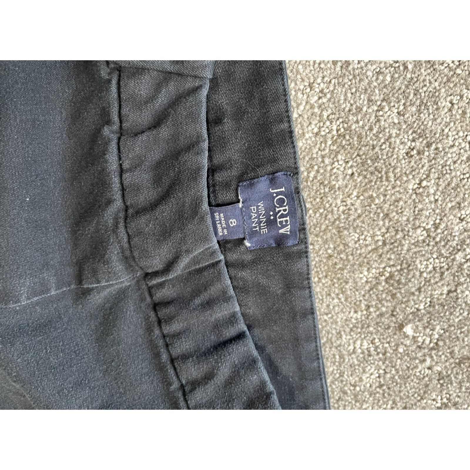 Vintage J. Crew Winnie Dress Pants Women's Size 8 Black Slimming Cotton Regular Fit Size 30" / US 8 / IT 44 - 5 Thumbnail