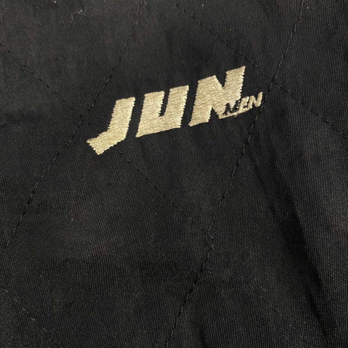 JUN MEN × Japanese Brand × Jun Takahashi 1990s-Jun Men Bombers Varsity Leather Sleeve Jacket Size US M / EU 48-50 / 2 - 6 Thumbnail