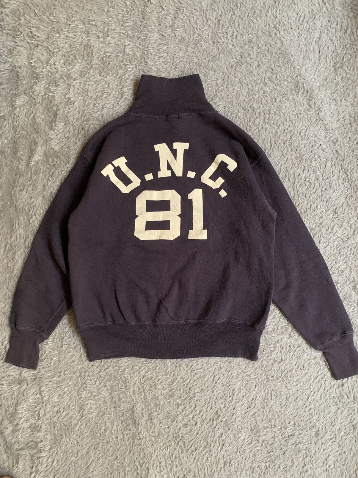 Japanese Brand Vintage Half Zip Warehouse U.N.C. 81 Sweatshirt Size US M / EU 48-50 / 2 - 12 Thumbnail