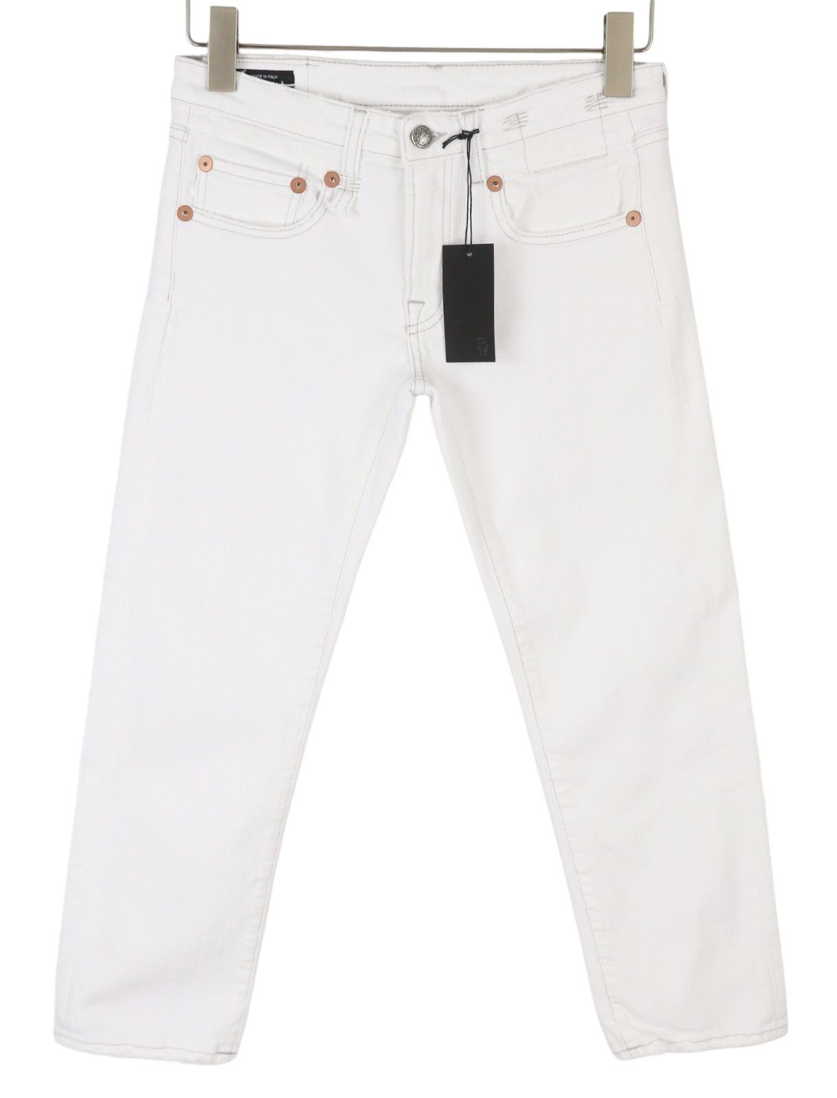 R13 BOY STRAIGHT 26 Bale White RRP499 87158 Size 26" / US 2 / IT 38 - 2 Thumbnail
