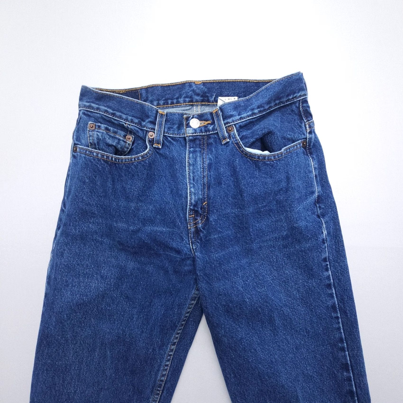 Levi's VINTAGE Levi's 505 Jeans Women's Dark Wash 32in Inseam Size 8 90s Rigid Straight Denim Size 30" / US 8 / IT 44 - 6 Thumbnail