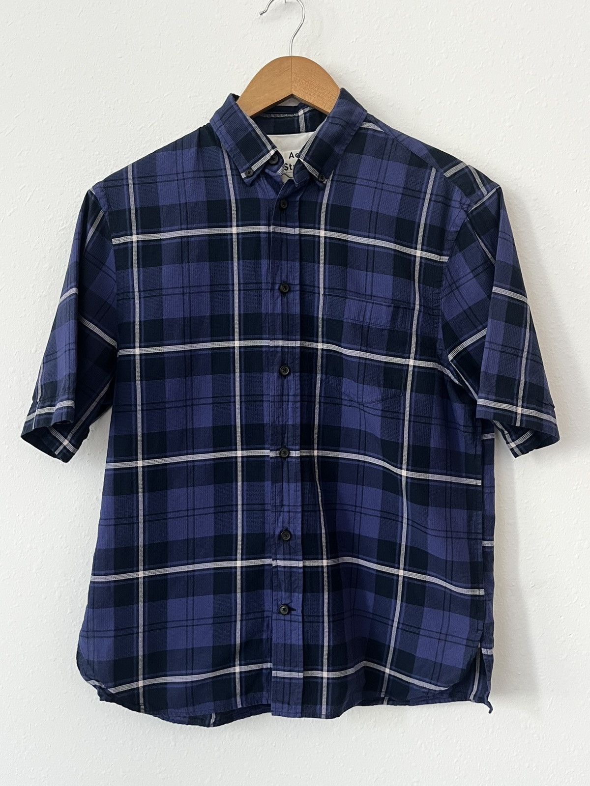 Acne Studios Acne Studios Shirt Mens Size 46 Blue Button Up Size US S / EU 44-46 / 1 - 2 Thumbnail