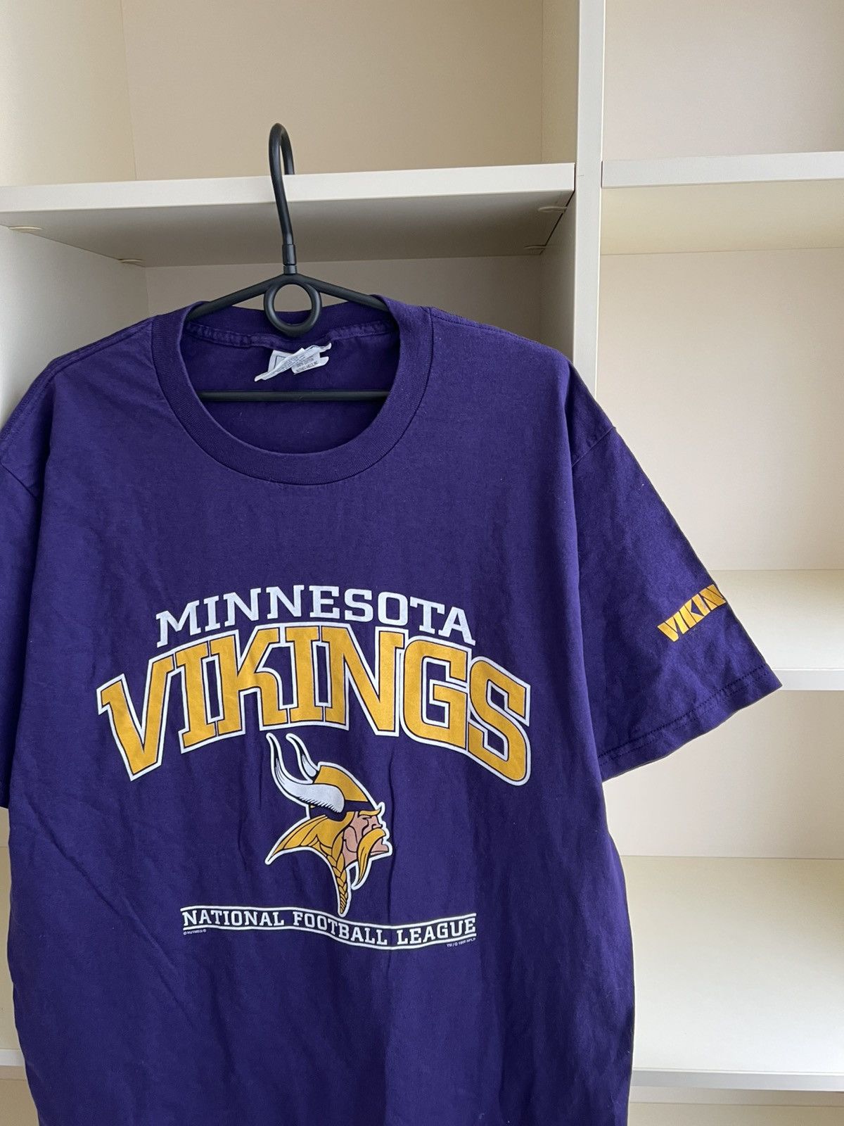 NFL Vintage 1998 Lee Sport Minnesota Vikings NFL T-Shirt Nutmeg Size US L / EU 52-54 / 3 - 5 Thumbnail