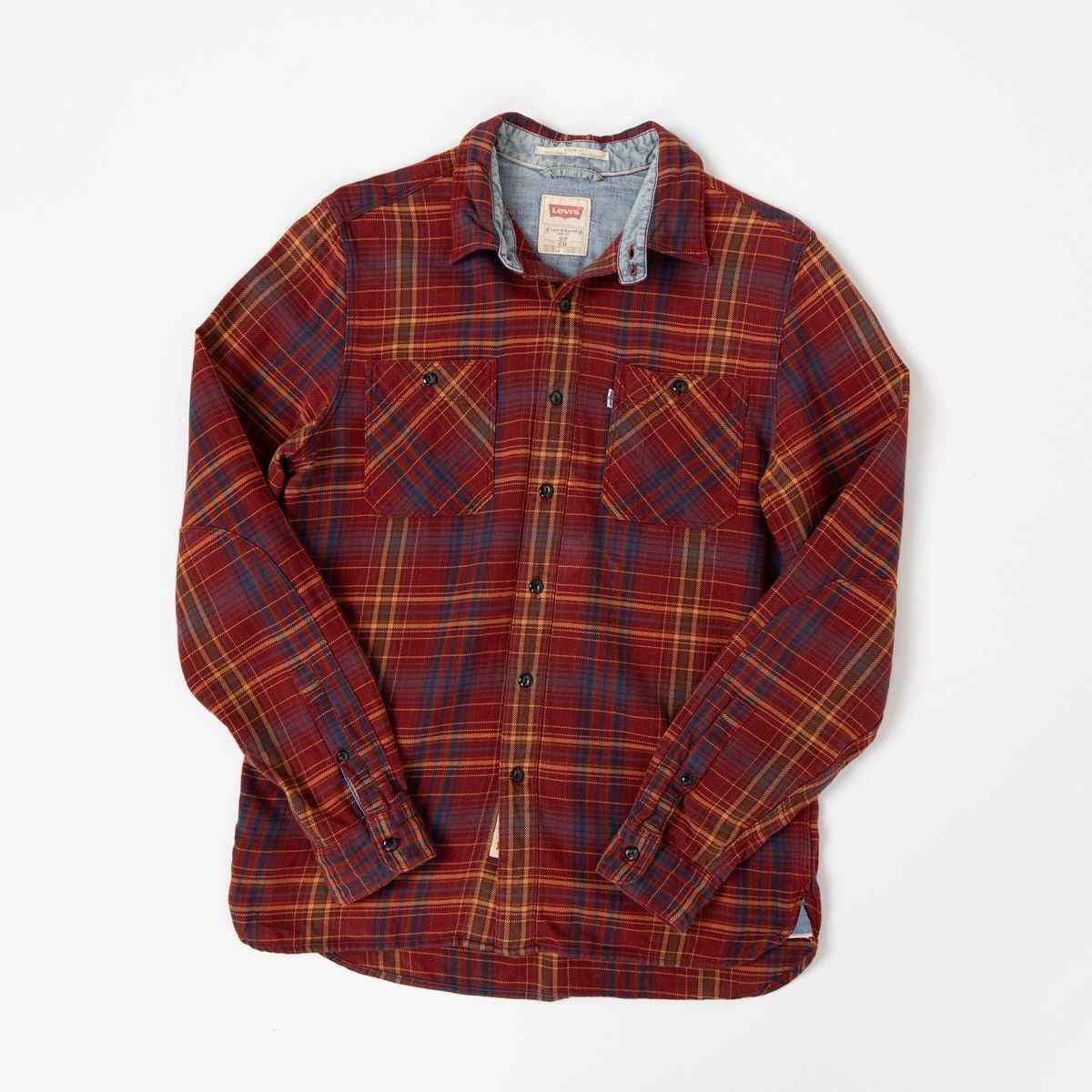 Levi's Levis Mens Regular Fit Flannel Shirt Plaid Check Button Up Size US S / EU 44-46 / 1 - 1 Thumbnail