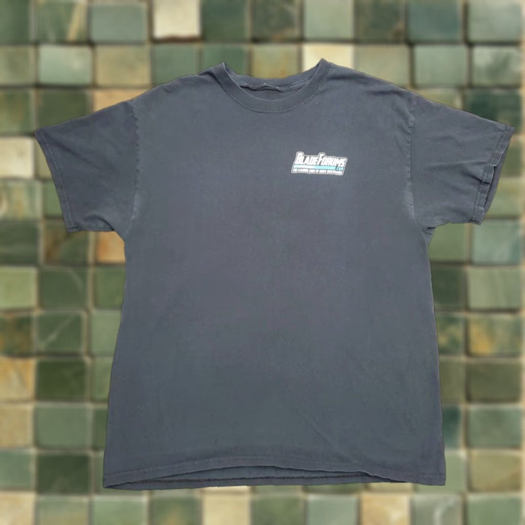 Logo 7 VINTAGE Blade Forums Shirt Mens XL Black Graphic Knife Collector Logo Internet Retro Tee Shirt Size US XL / EU 56 / 4 - 1 Thumbnail