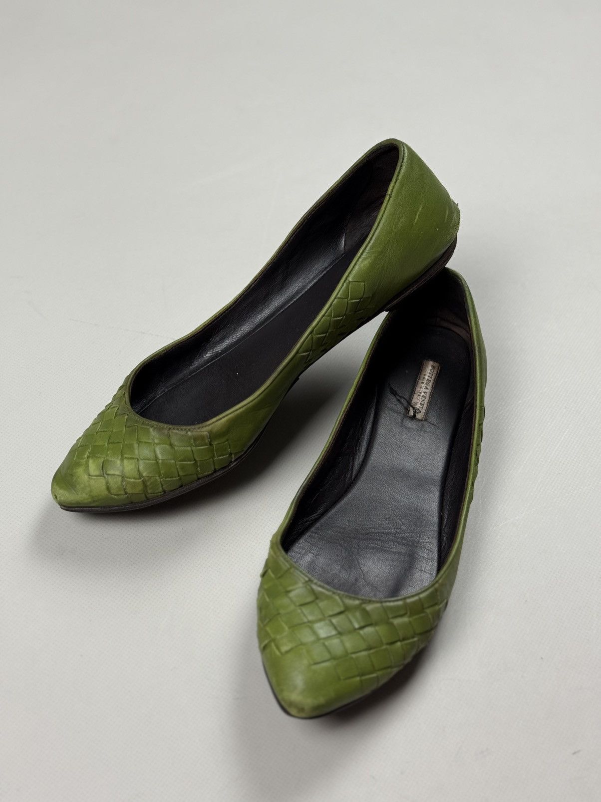 Bottega Veneta Bottega Veneta Intrecciato Knitted Leather Ballets Flats Size US 8 / IT 38 - 22 Thumbnail