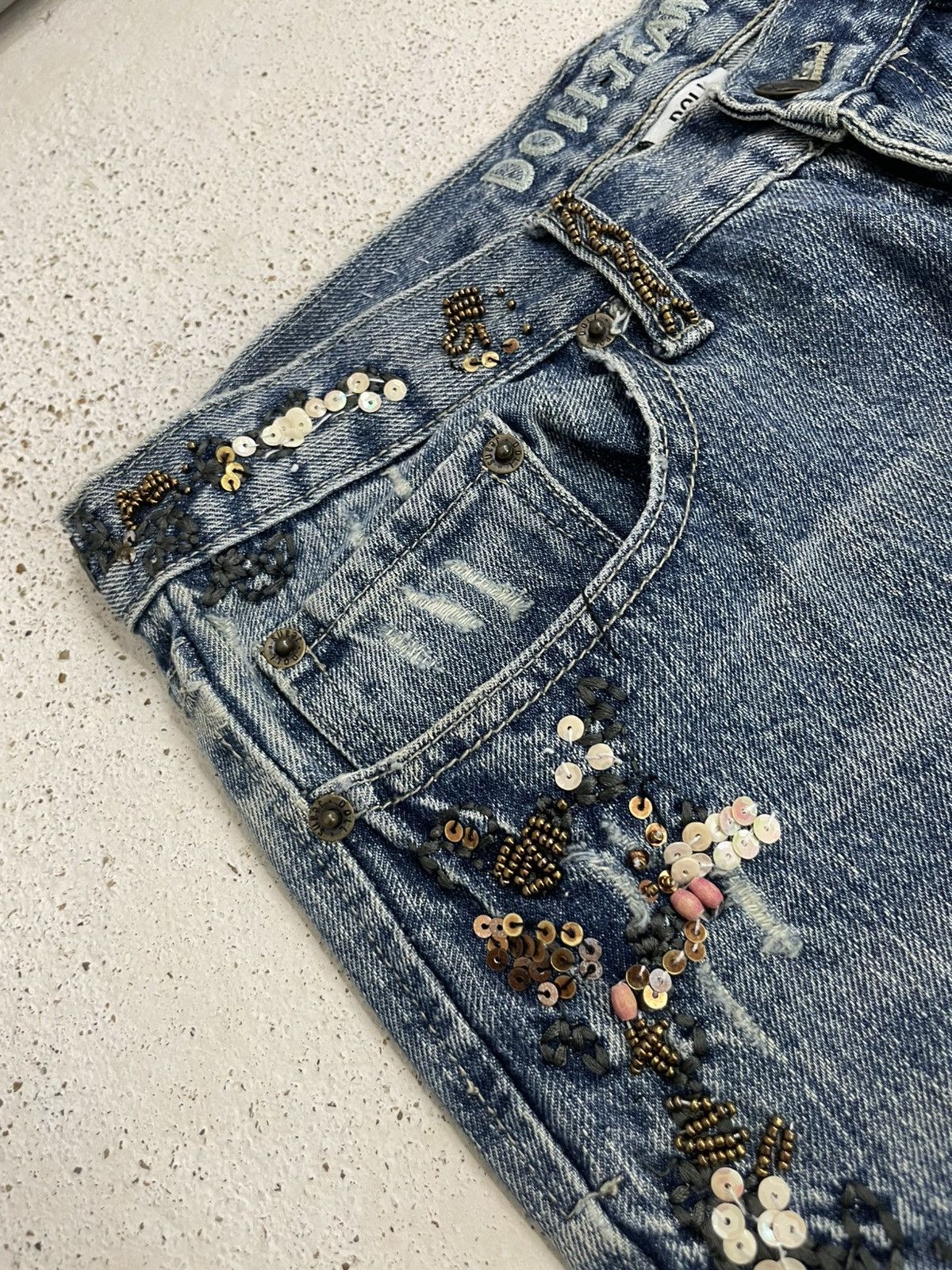 Designer Doll Jeans Creative Custom Soft Style Unisex Size US 30 / EU 46 - 13 Thumbnail