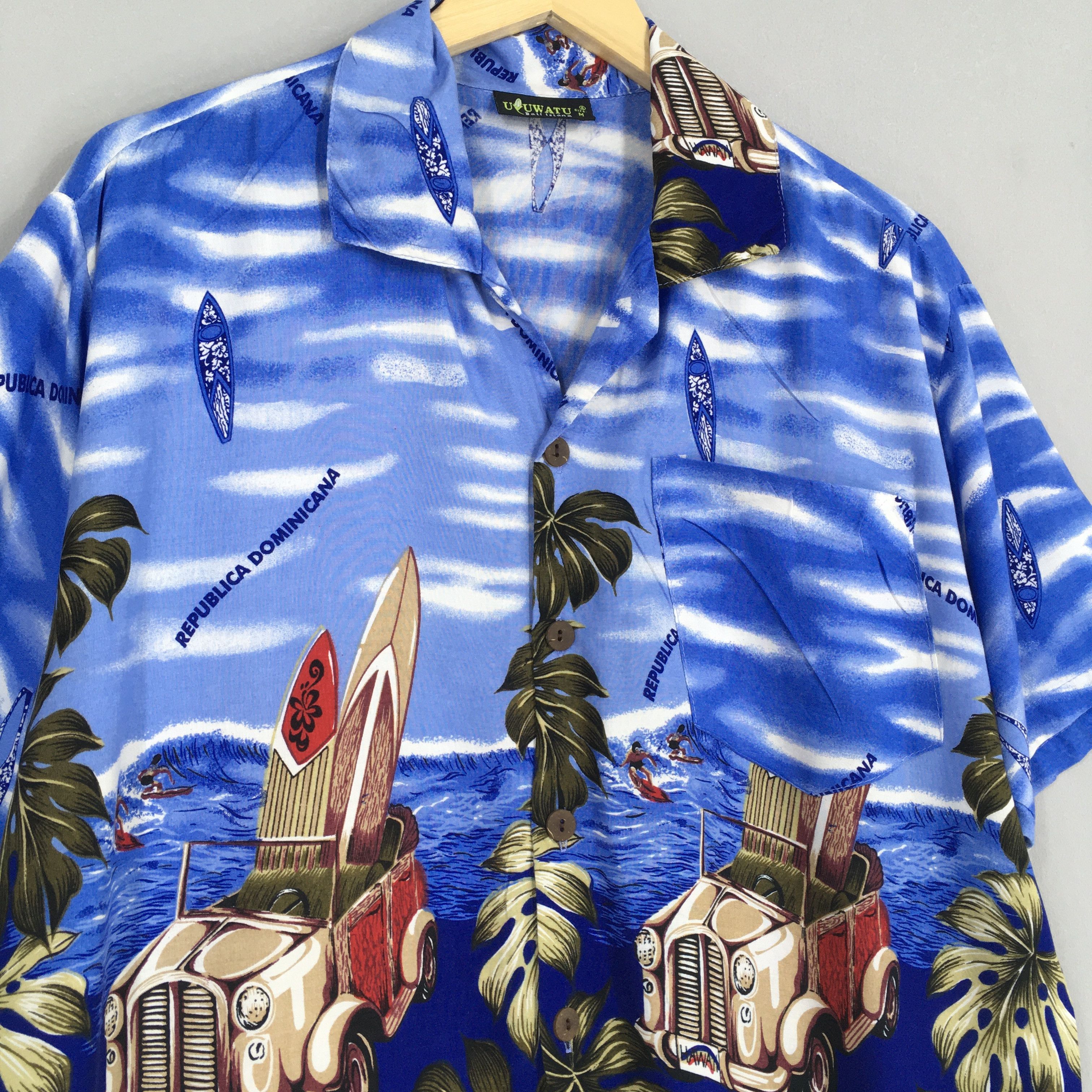 Life's a Beach Vintage Aloha Floral Classic Car Shirt Medium Size US M / EU 48-50 / 2 - 3 Thumbnail