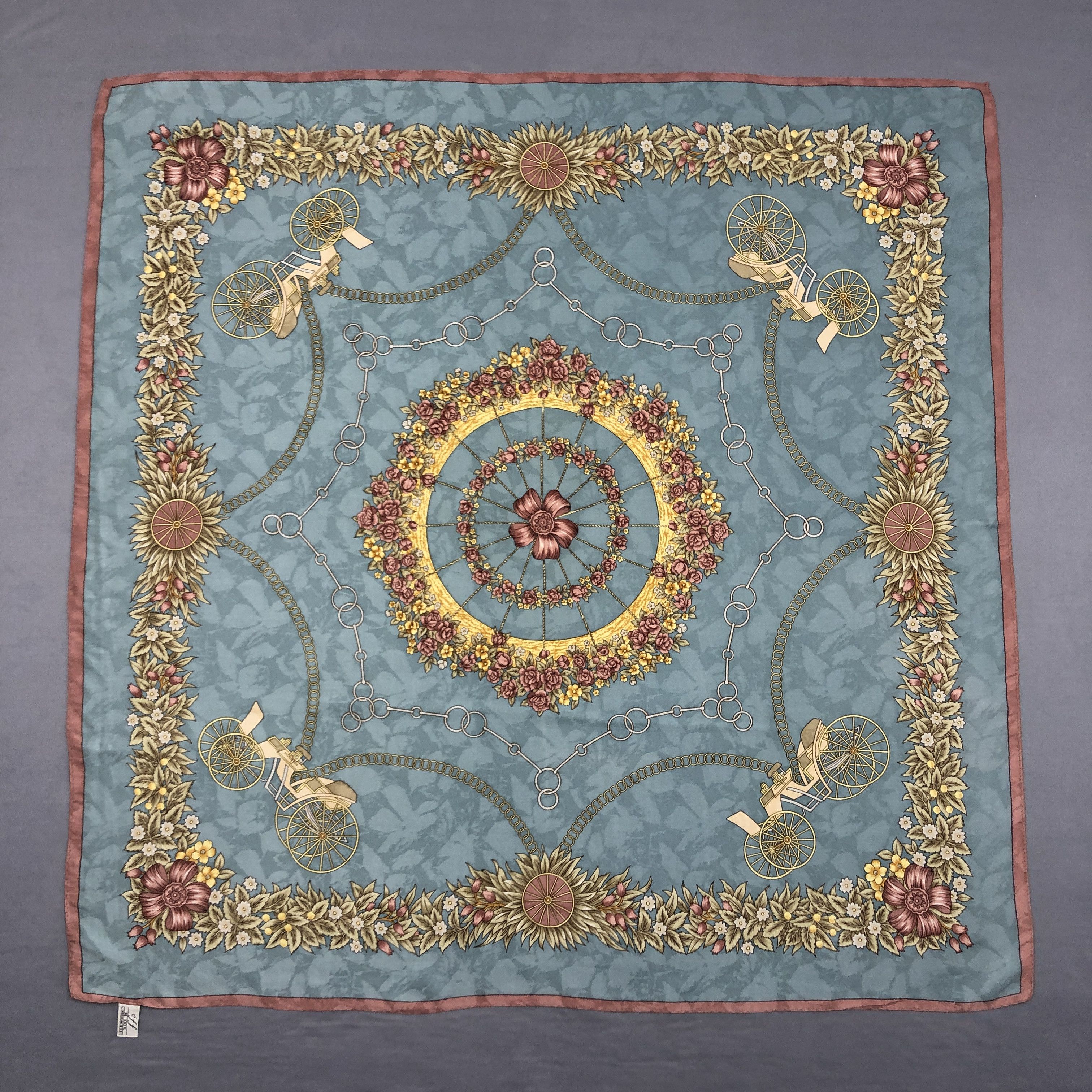 Japanese Brand Vintage EFF SILK Scarf Twill Stole Wraps Scarves - GF60066 Size ONE SIZE - 1 Thumbnail
