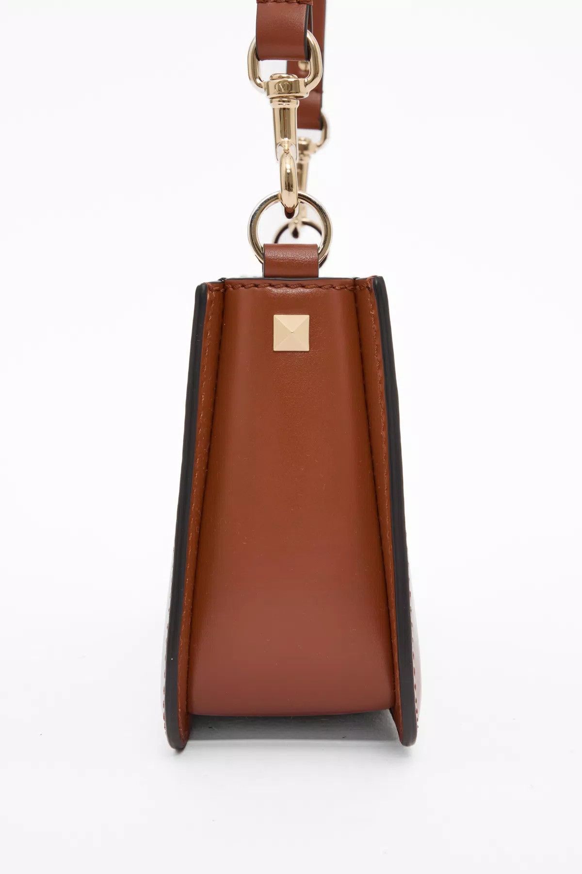Valentino oc11z0725 Size:OS/Fierce Small Calfskin Bag in Brown Size ONE SIZE - 6 Thumbnail