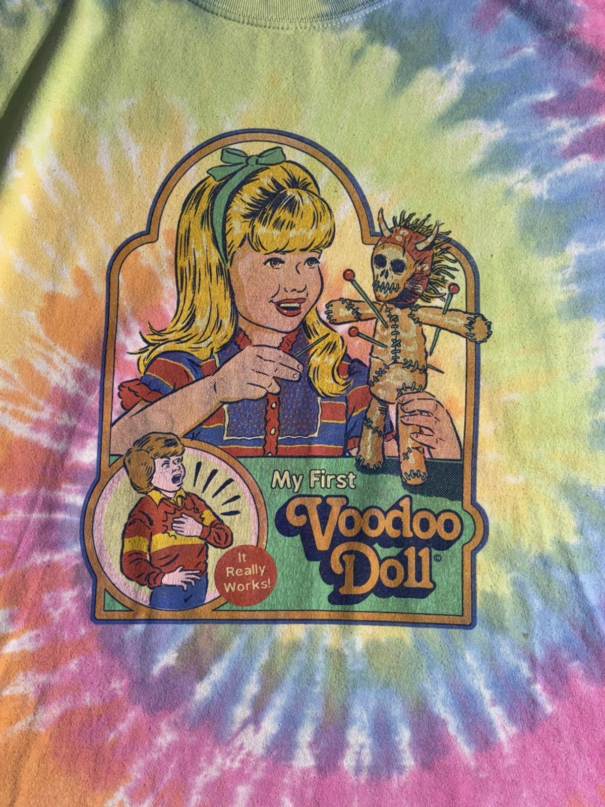 Other Steven Rhodes Voodoo Doll T-Shirt in size XL is a tie-dye Size US XL / EU 56 / 4 - 10 Thumbnail