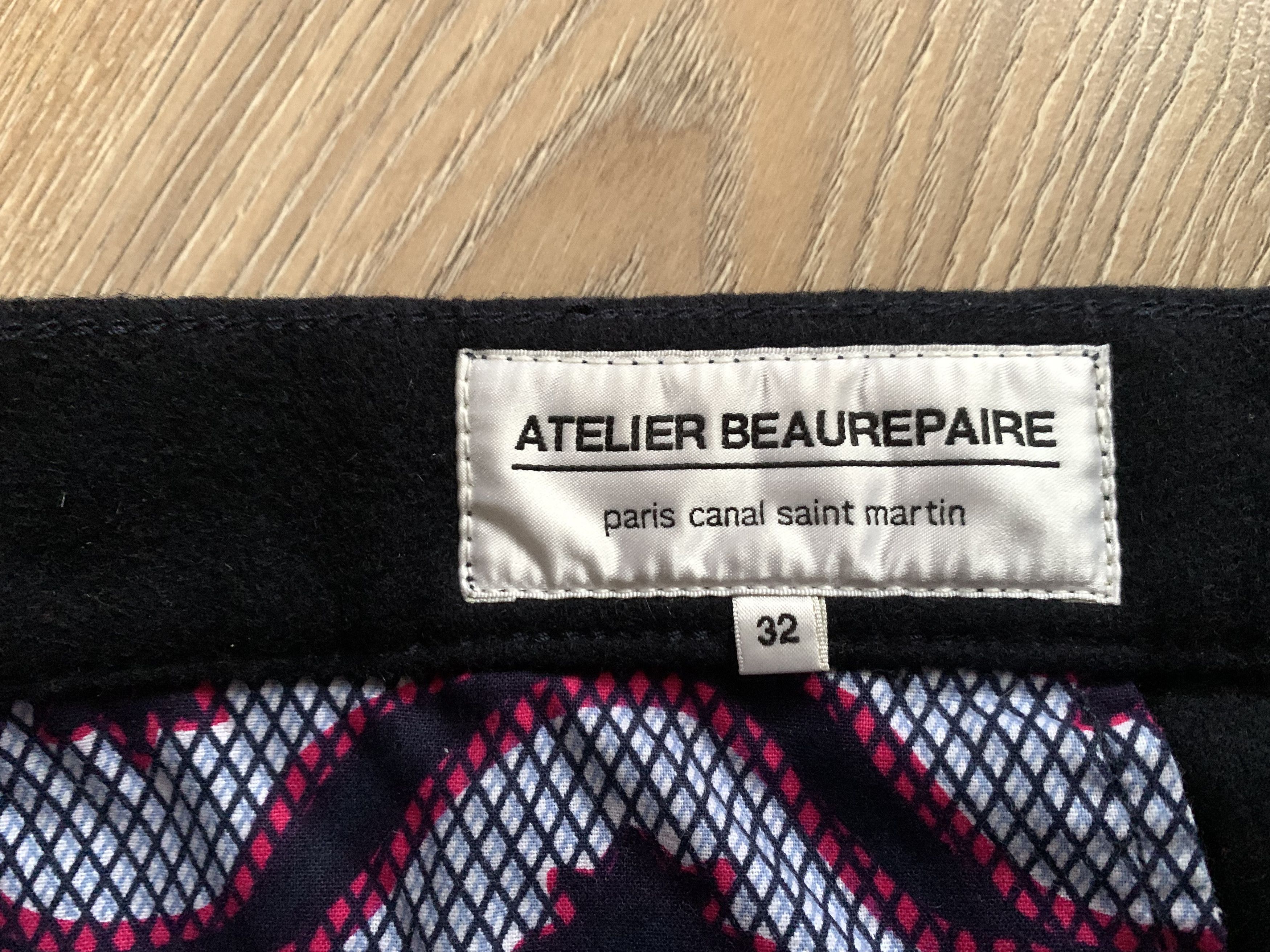 Designer Atelier Beaurepaire Black Wool Pants Trousers Size US 32 / EU 48 - 8 Thumbnail