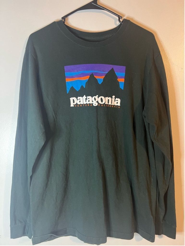 Patagonia Men's Patagonia Long Sleeve T-Shirt Size M Green Size US M / EU 48-50 / 2 - 1 Thumbnail
