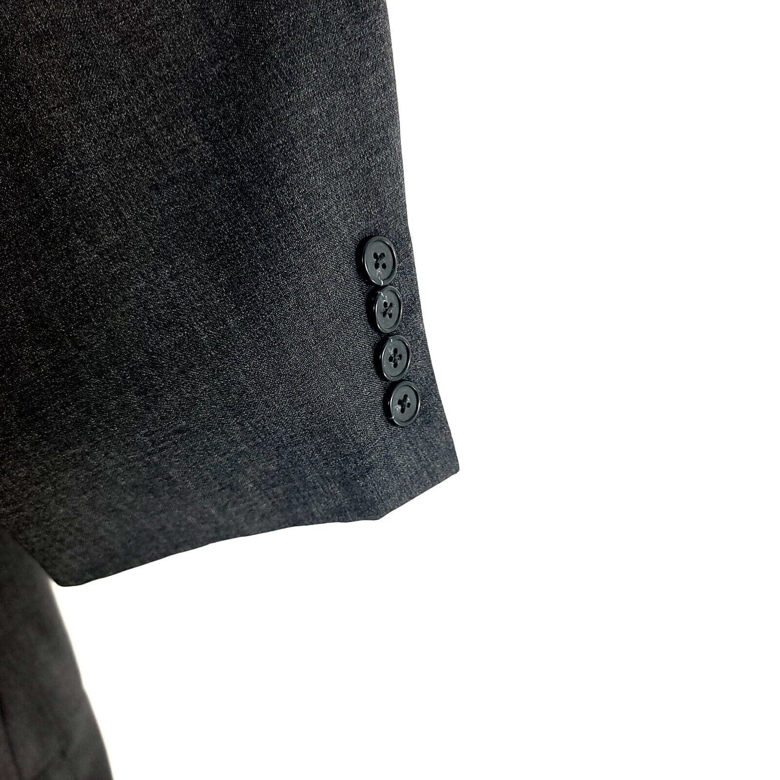Southwick Bespoke Southwick Wool 2 Button Blazer 42R Gray Made In USA Size 42R - 3 Thumbnail