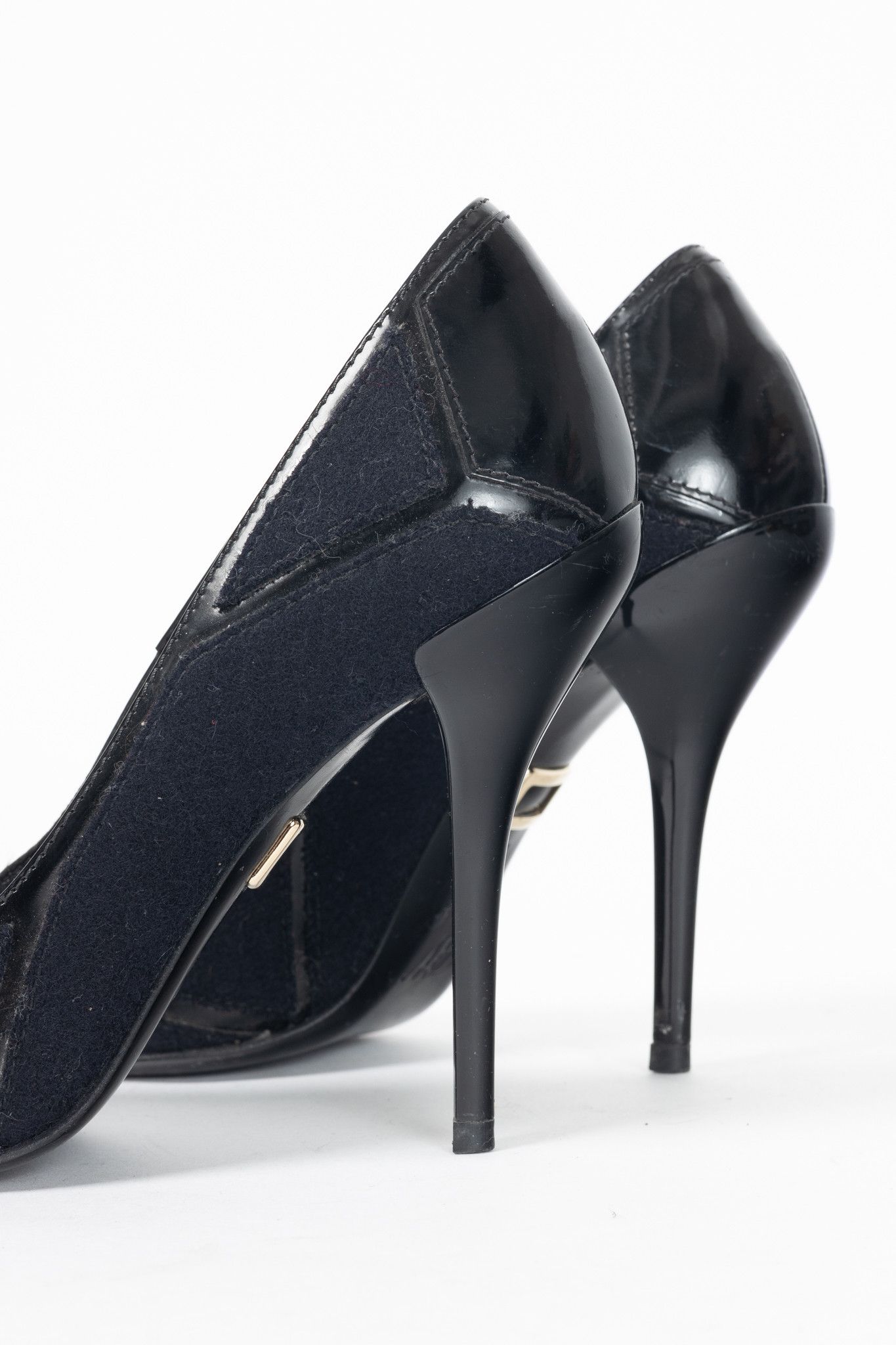 Roger Vivier Roger Vivier Prismick Laine Leather Patchwork Heels Size US 6 / IT 36 - 8 Thumbnail