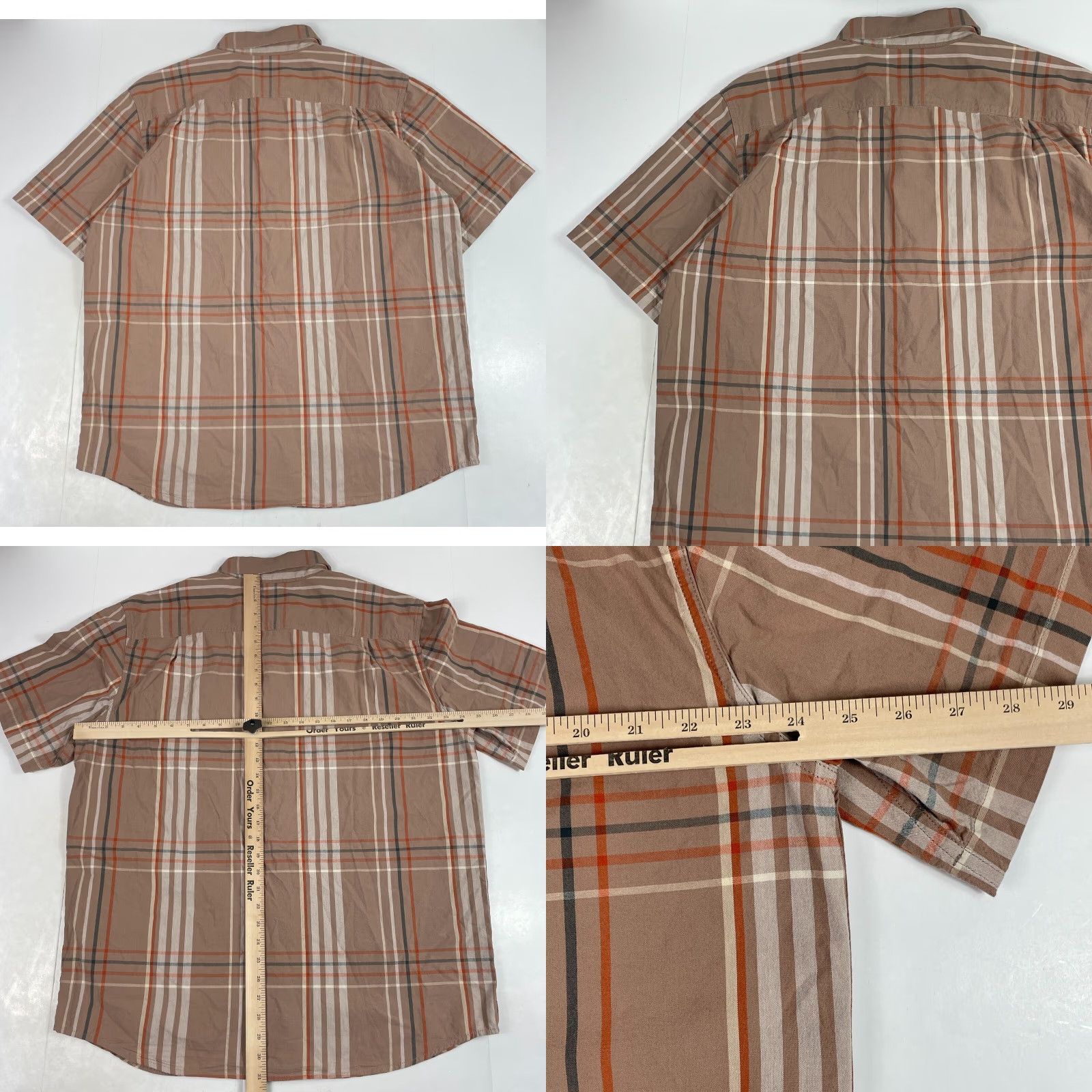 Carhartt VINTAGE Carhartt Shirt Mens Large Orange Relaxed Short Sleeve Button Up Hiking Outdoors Size US L / EU 52-54 / 3 - 8 Thumbnail