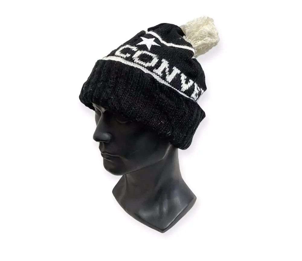 Converse Vintage Converse Bobble Beanie Hat Size ONE SIZE - 1 Thumbnail