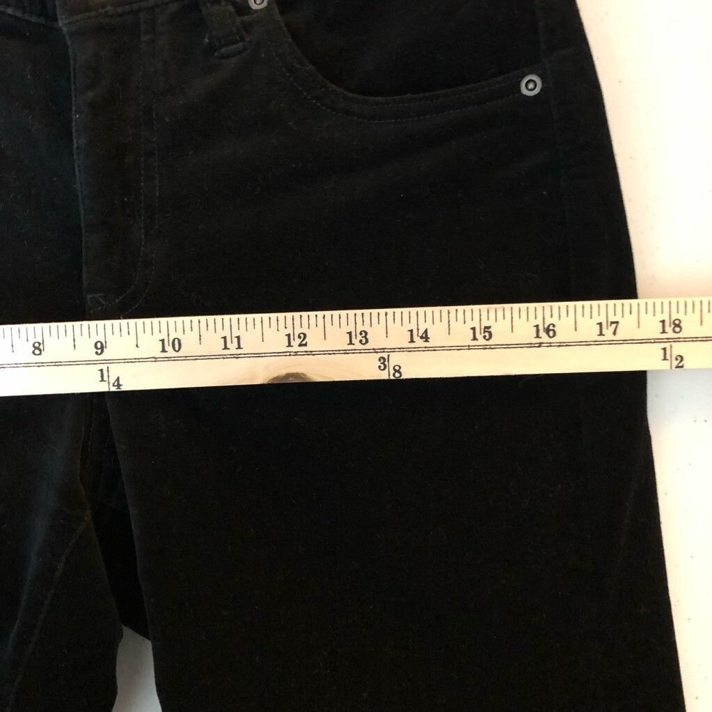 Other Sundance Catalog Womens Slim Skinny Jeans Velvet Black Stret Size 28" / US 6 / IT 42 - 3 Thumbnail