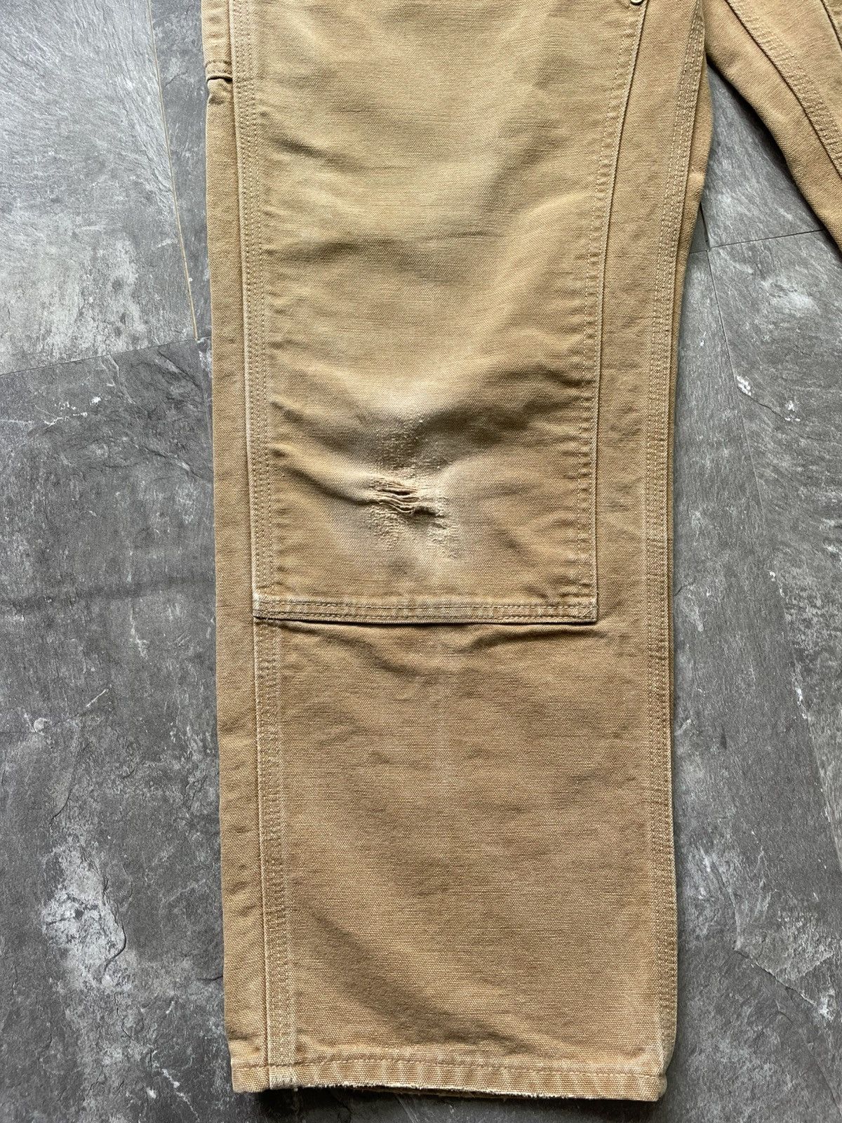 Carhartt Vintage Baggy Carhartt Double Knee Faded Tan Dirty Carpenter Size US 34 / EU 50 - 6 Thumbnail