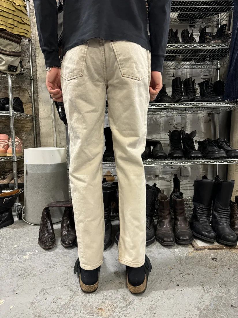 Jean Paul Gaultier × Vintage 2000s Jean Paul Gaultier Minimalist Beige Pants Size 25" / US 0 / IT 36 - 3 Thumbnail
