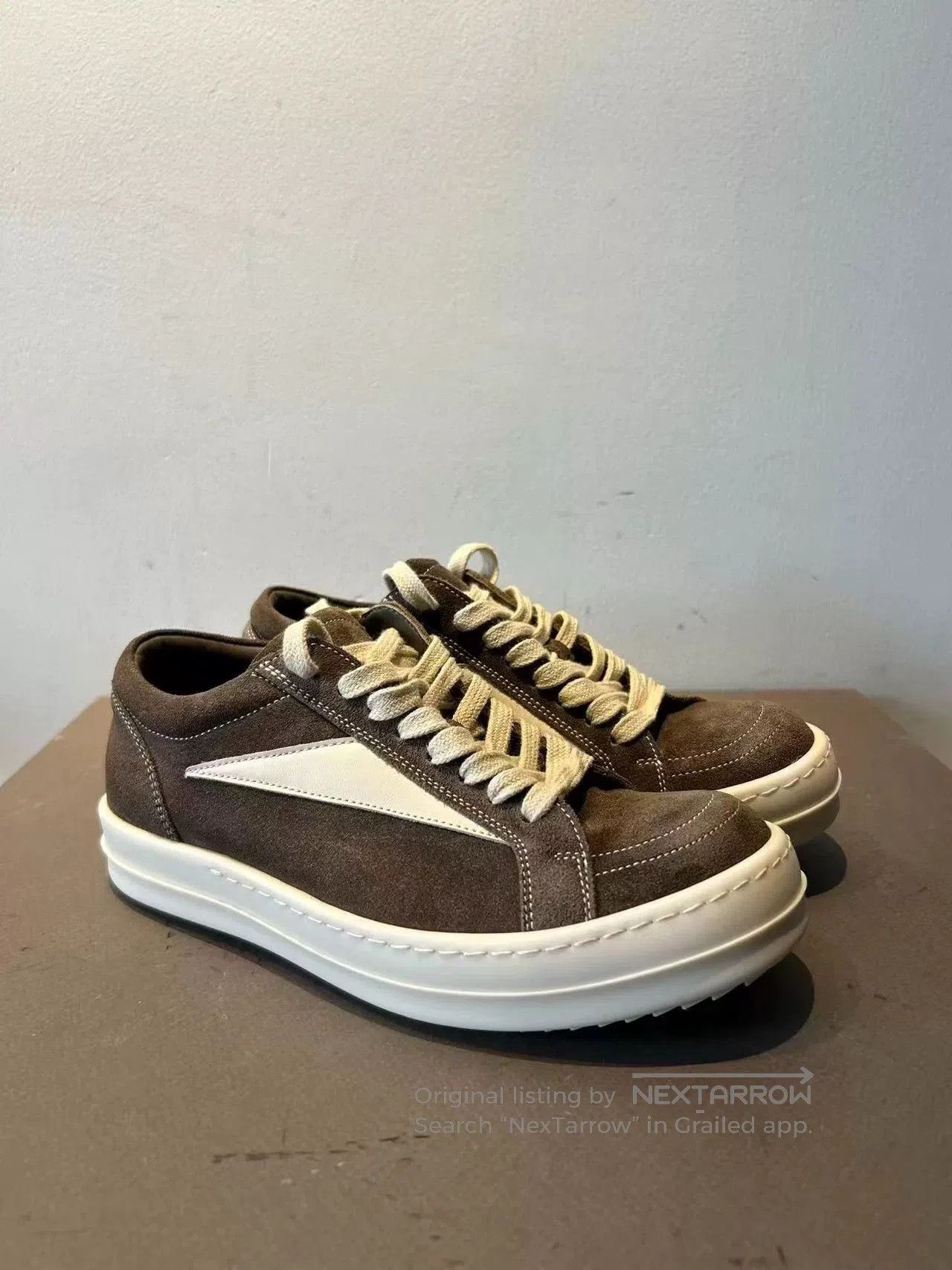Rick Owens Rick Owens Brown Suede Sneakers Size 36. Size US 5.5 / EU 38 - 1 Thumbnail