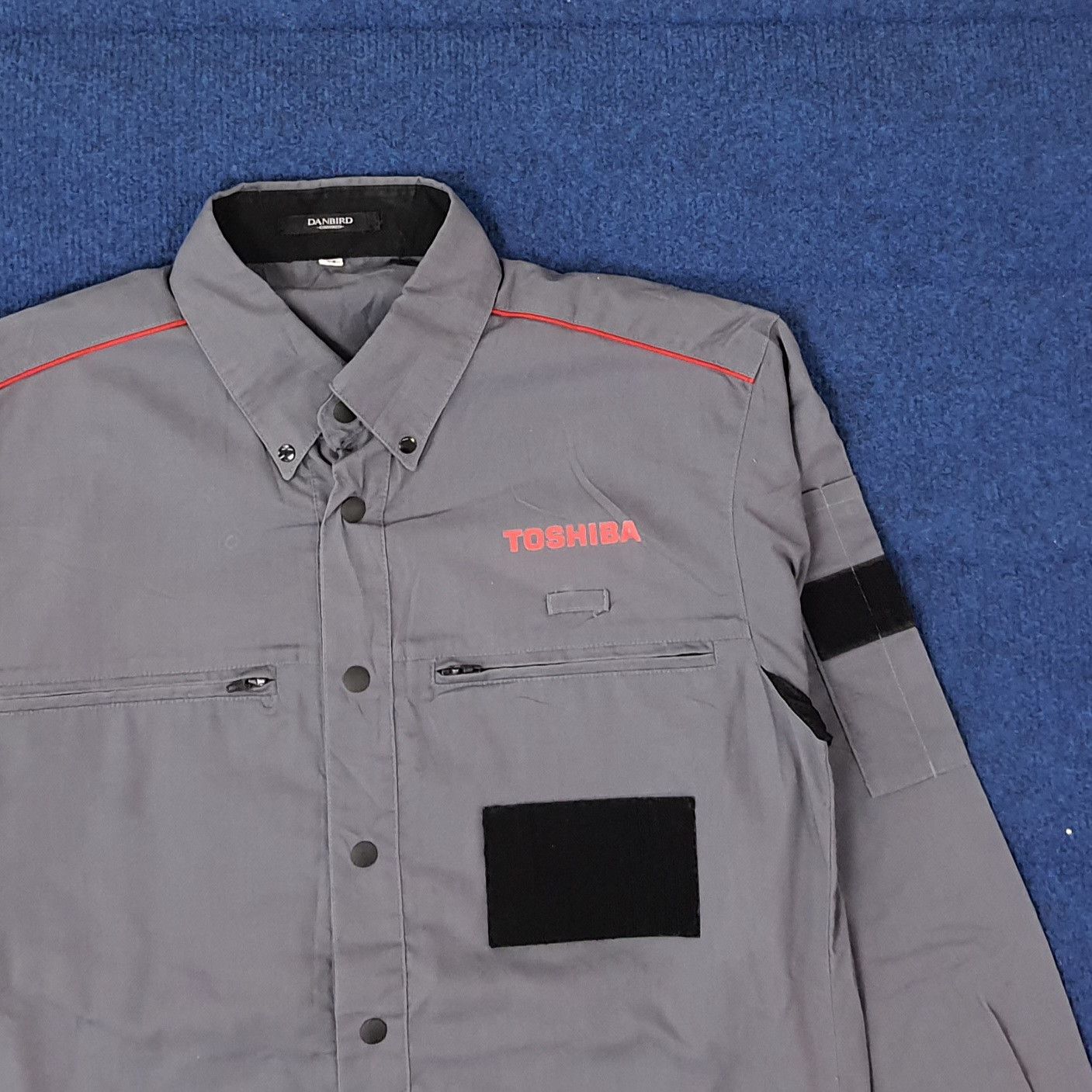 Japanese Brand Vintage Toshiba Japan Tech Brand Work Shirt C223N38 Size US M / EU 48-50 / 2 - 2 Thumbnail