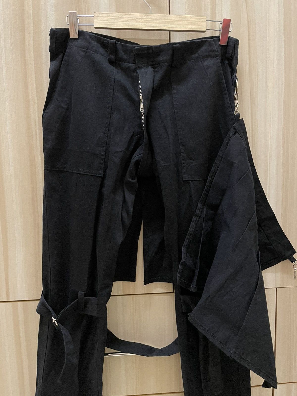 Japanese Brand Vtg Y2K Sexy Dynamite Bondage Pants Skirt Visual Kei Punk Size US 31 - 12 Thumbnail