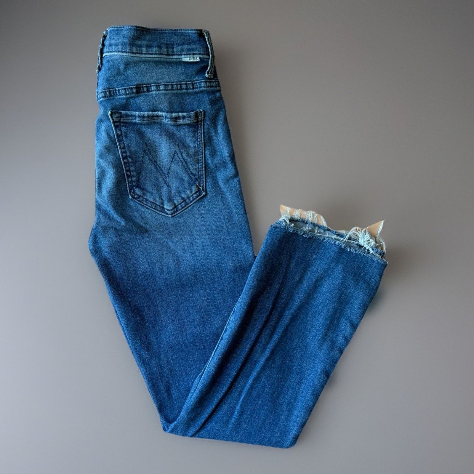 MOTHER Mother Insider Crop Jeans Women's 26 Blue Medium Wash Step Size 26" / US 2 / IT 38 - 1 Thumbnail