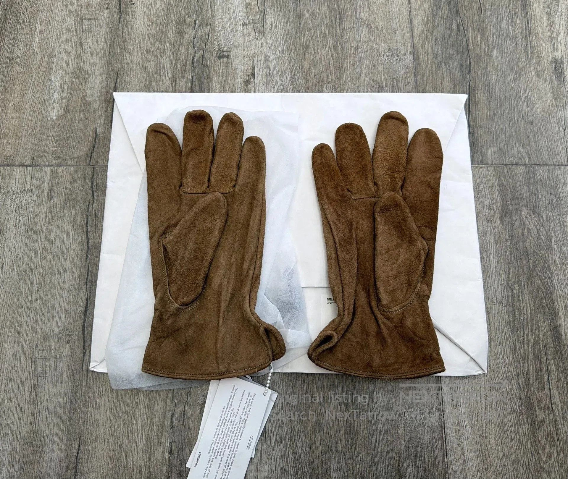 Visvim VISVIM 24AW Brown Suede Gloves. Size ONE SIZE - 2 Thumbnail