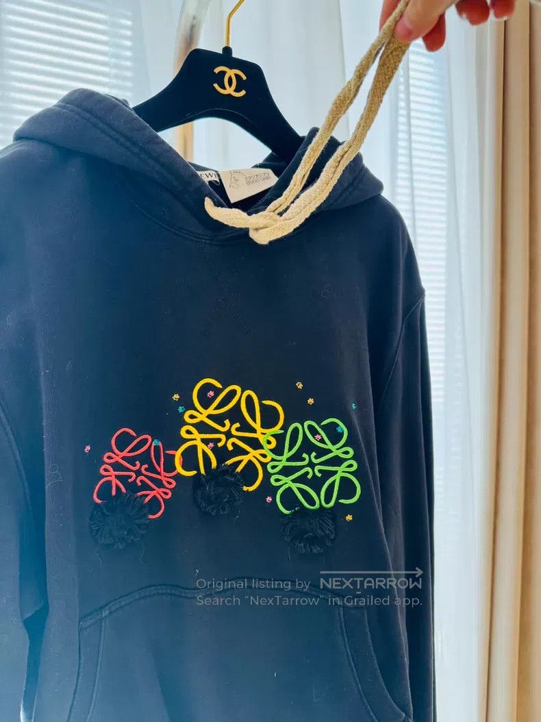 Loewe Loewe Black Hooded Sweatshirt Size XL / US 12-14 / IT 48-50 - 4 Thumbnail