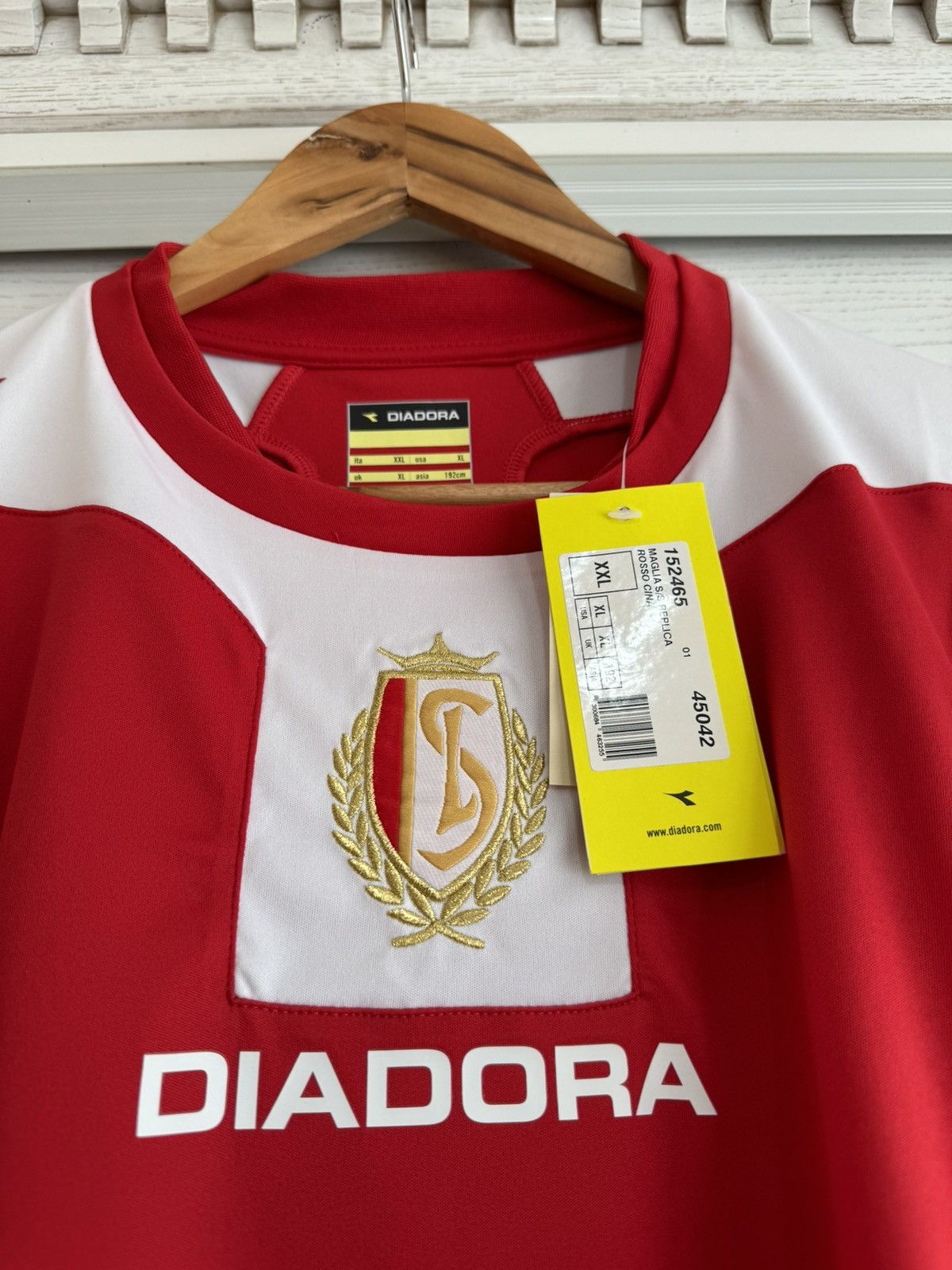 Diadora Standard Liege 2009-2010 Home Soccer Jersey Football Kit Size US XL / EU 56 / 4 - 6 Thumbnail