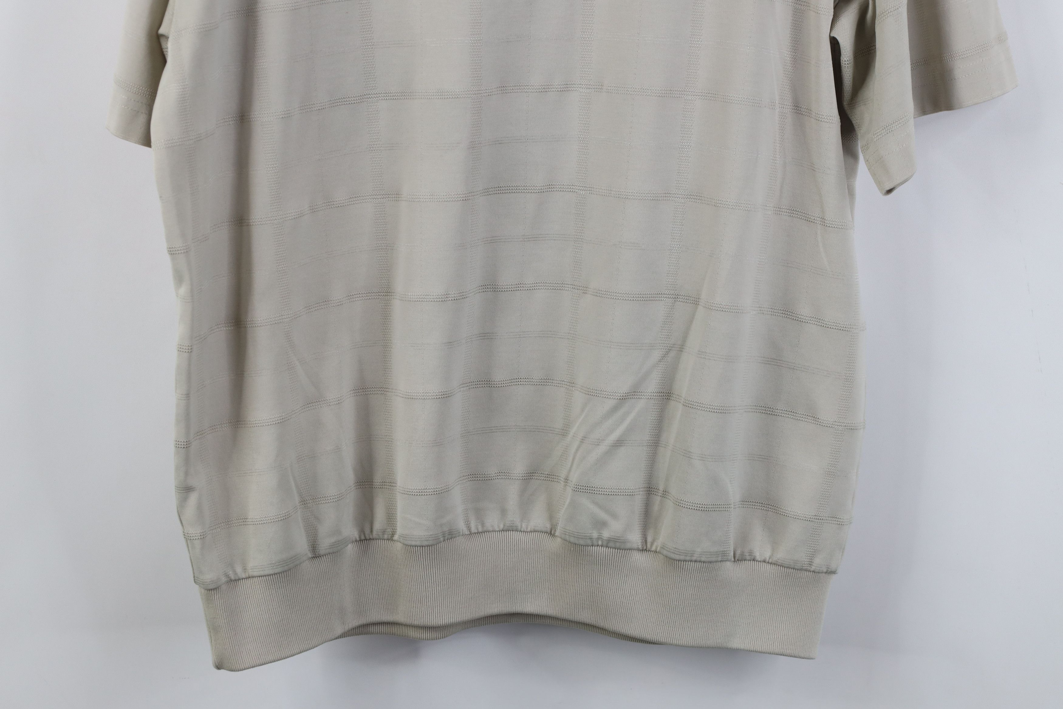 Vintage Vintage 90s Streetwear Knit Pullover Polo Shirt Beige Size US M / EU 48-50 / 2 - 15 Thumbnail