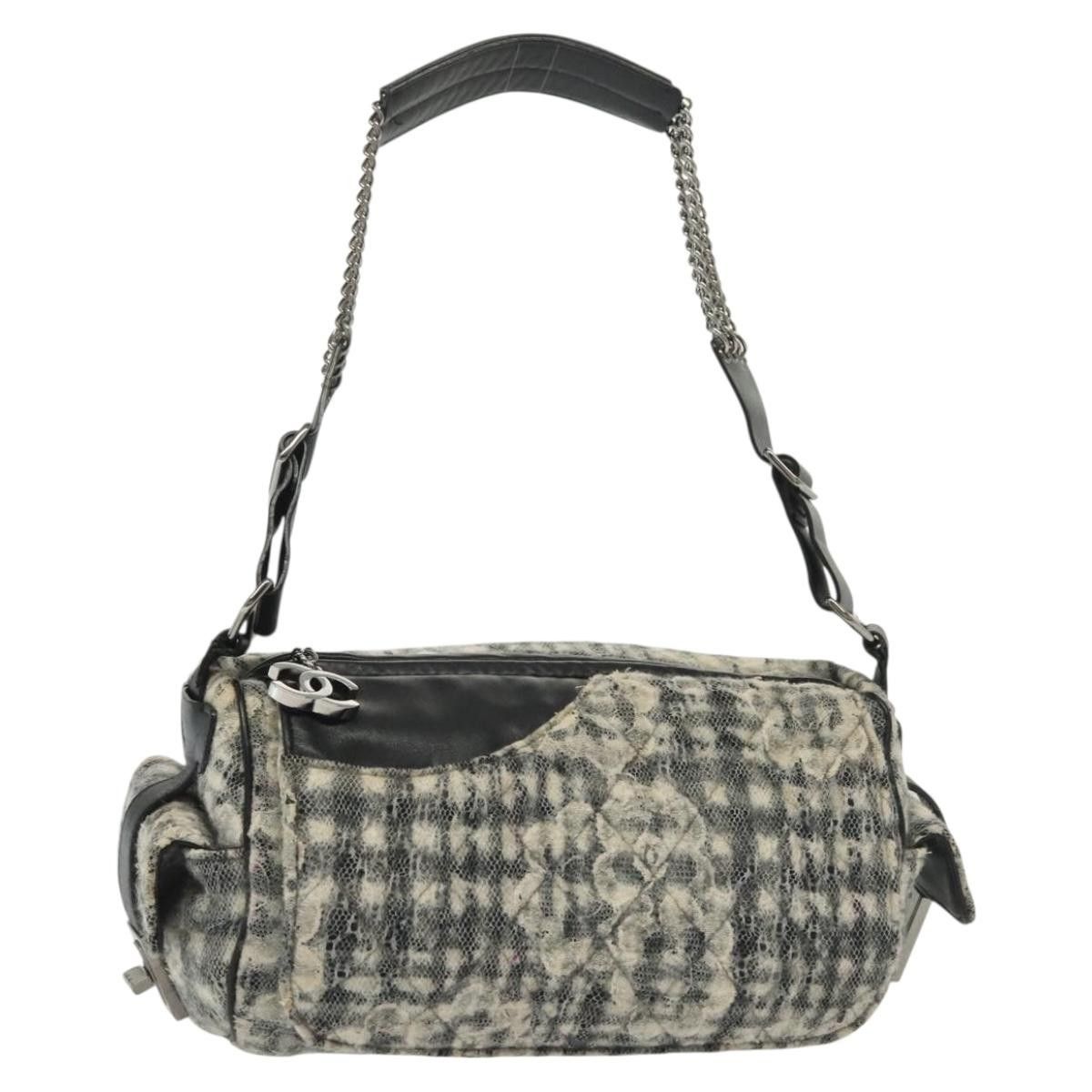 Chanel Chanel Camera Bag Camellia Tweed and Leather Size ONE SIZE - 1 Thumbnail