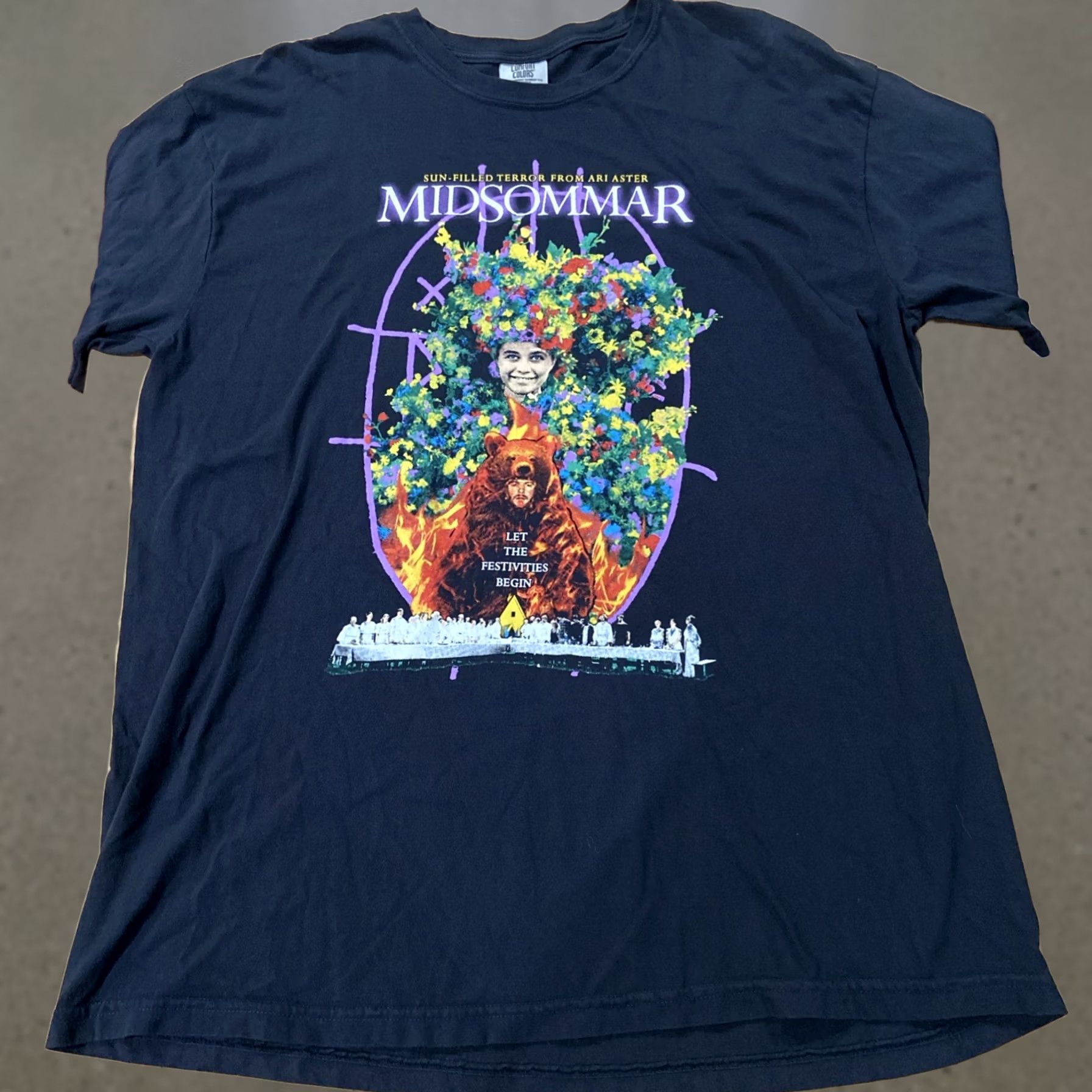 Gildan VINTAGE Gothic Horror Movie Shirt Unisex Short Sleeve XL Black 90s Midsommar Size US XL / EU 56 / 4 - 1 Thumbnail