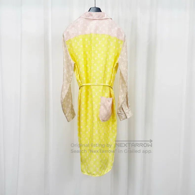 Louis Vuitton Louis Vuitton Color-block print silk dress Size XS / US 0-2 / IT 36-38 - 2 Thumbnail