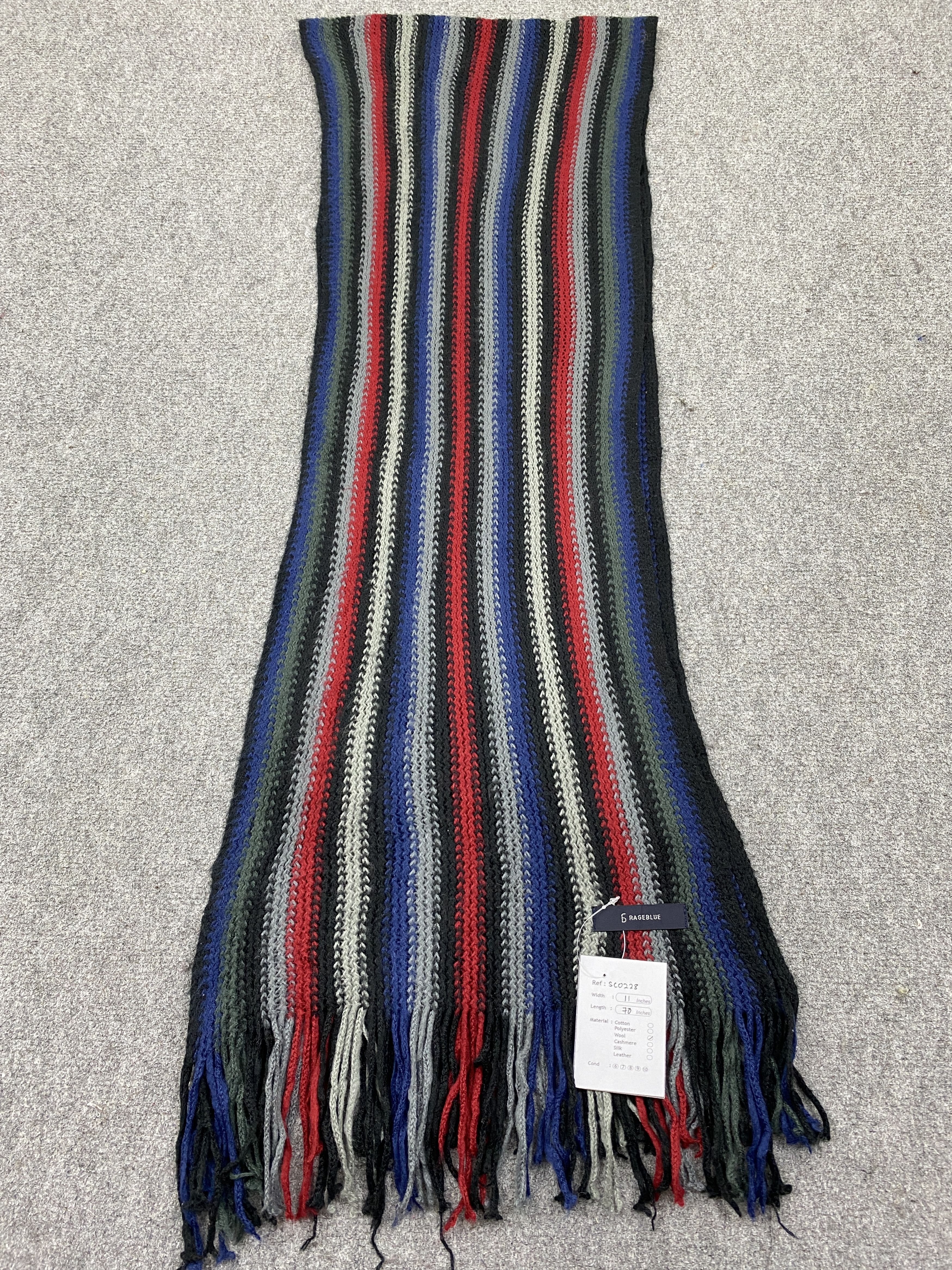 Japanese Brand Rageblue Scarf / Muffler / Neckwear SC0228 Size ONE SIZE - 2 Thumbnail