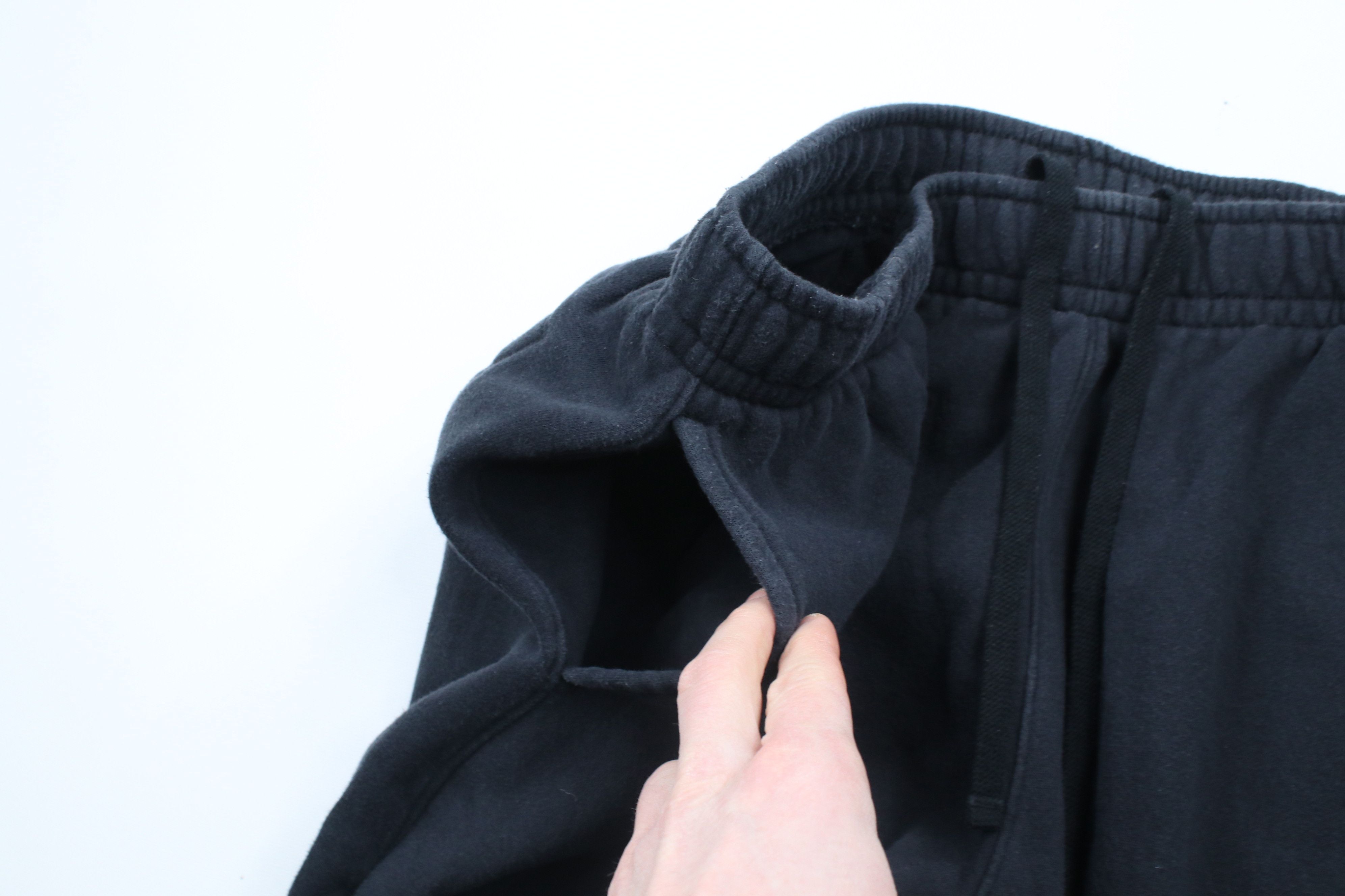Nike × Vintage Vintage Nike Mini Swoosh Wide Leg Sweatpants Pants Black Size US 38 / EU 54 - 6 Thumbnail