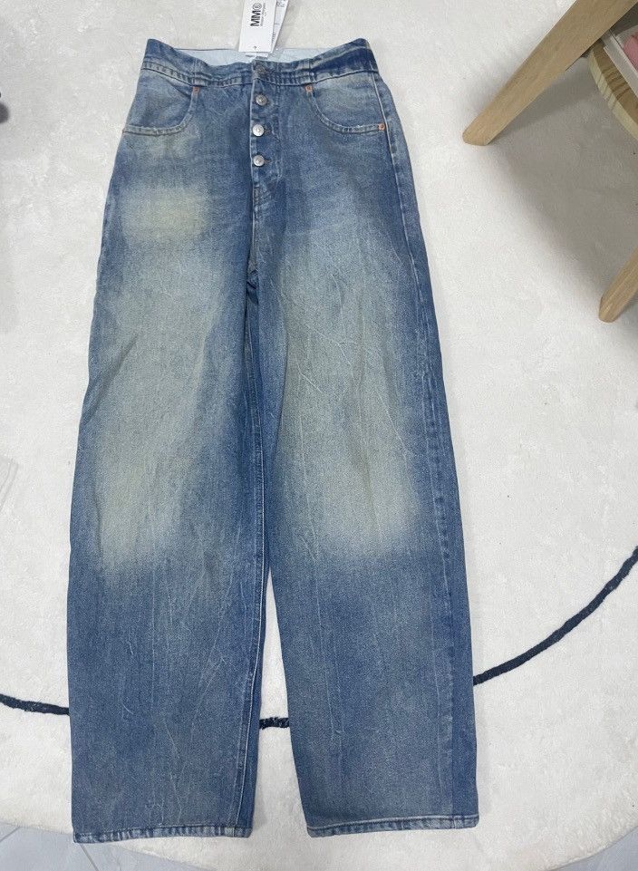 Maison Margiela Mm6 Maison Margiela2023 Leg Jeans - DMC Size US 27 - 1 Thumbnail