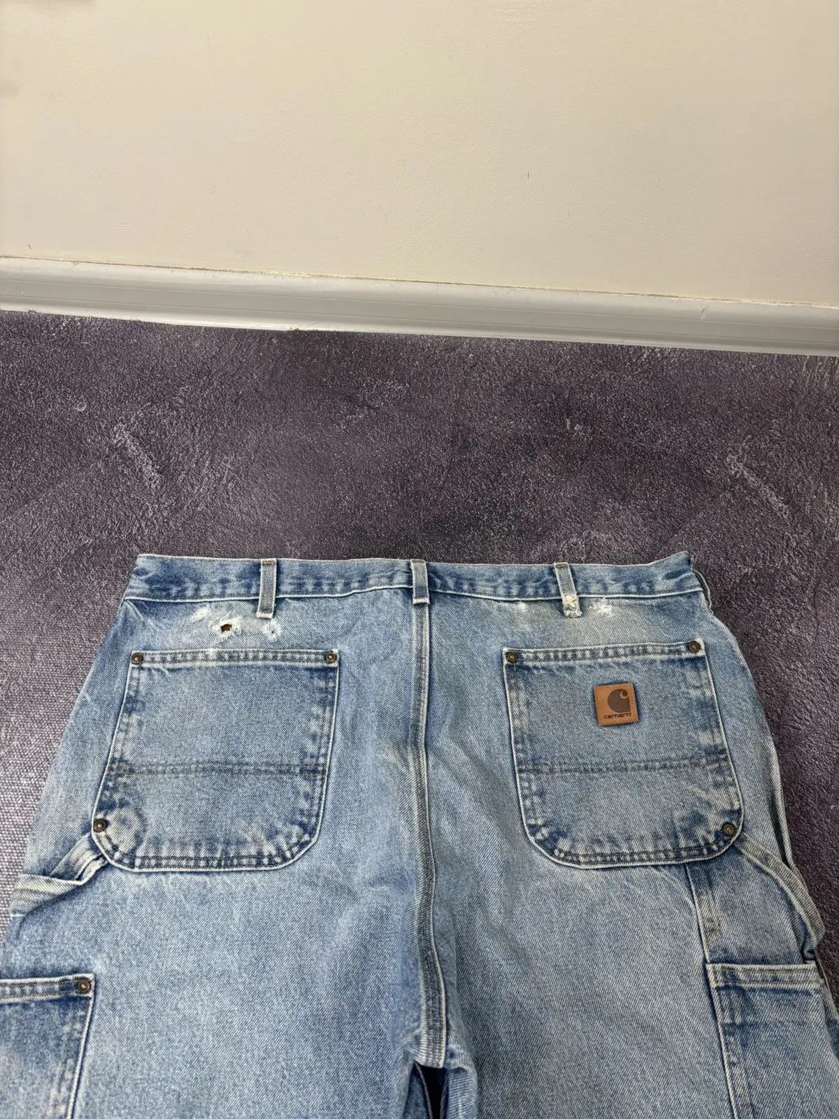 Carhartt × Vintage Vintage Carhartt Double Knee Denim Faded Hype Baggy Jeans Size US 38 / EU 54 - 10 Thumbnail