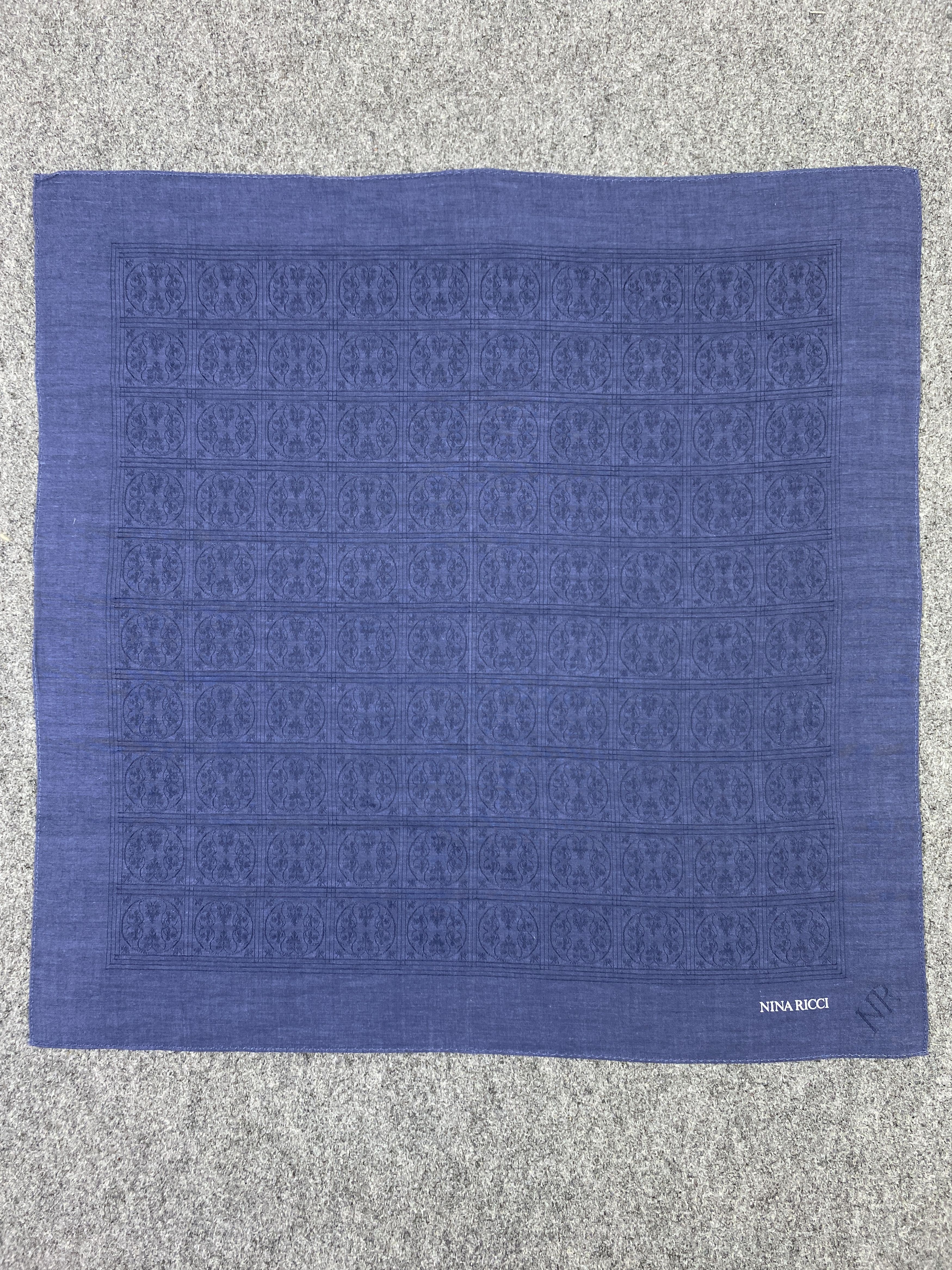 Other Vintage Nina Ricci Handkerchief / Neckerchief KT0062 Size ONE SIZE - 4 Thumbnail