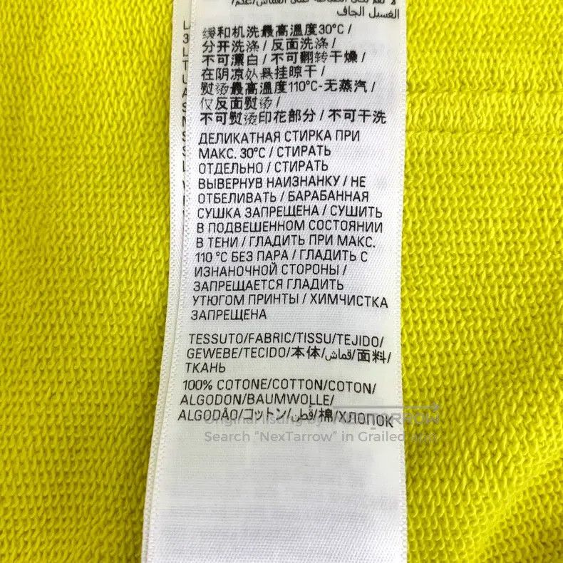 Balenciaga Balenciaga Yellow Logo Letter Flame Pattern Printed Cotton Size US M / EU 48-50 / 2 - 9 Thumbnail