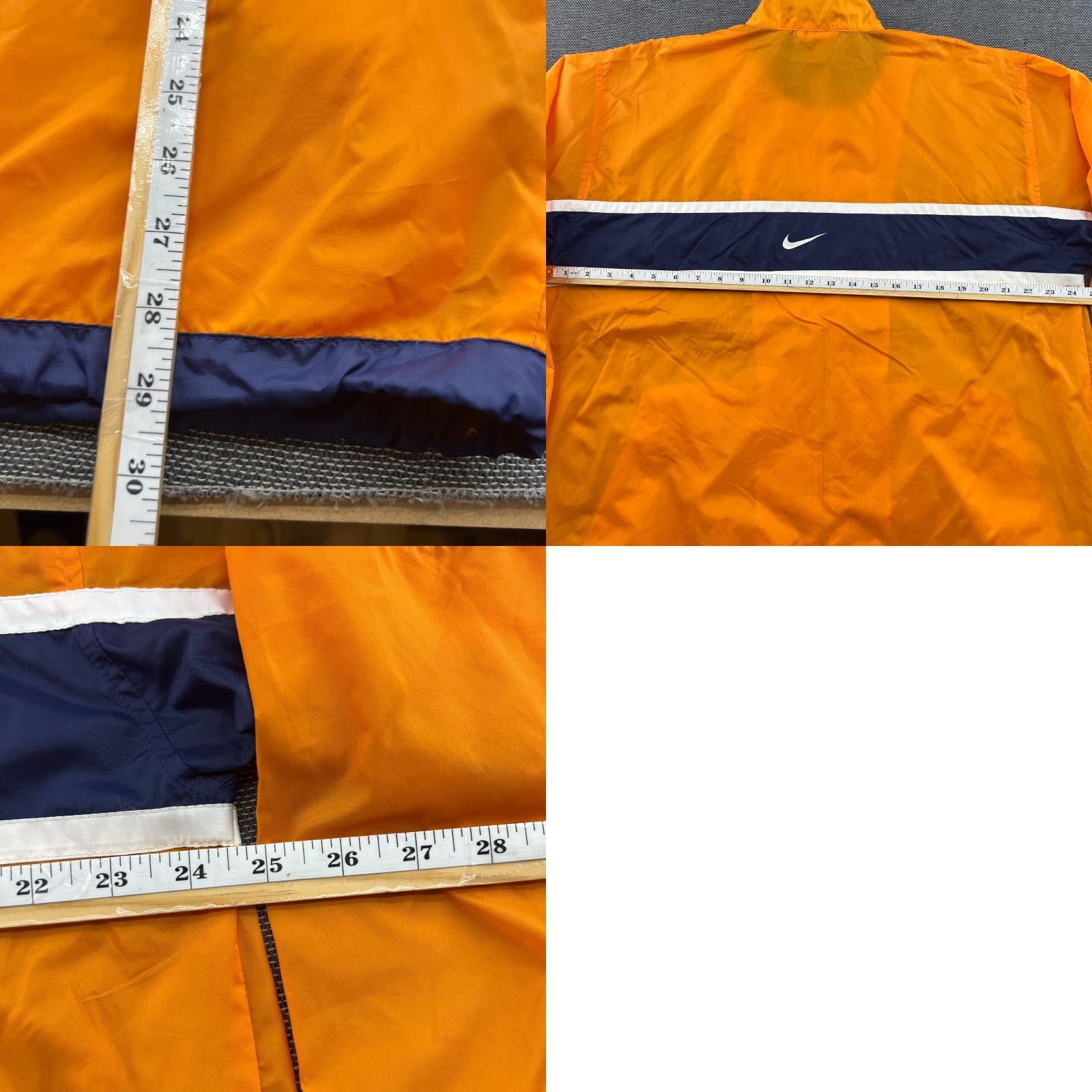 Nike Nike Windbreaker Jacket Mens M Central Swoosh Orange Blue Lightweight (2009) Size US M / EU 48-50 / 2 - 9 Thumbnail