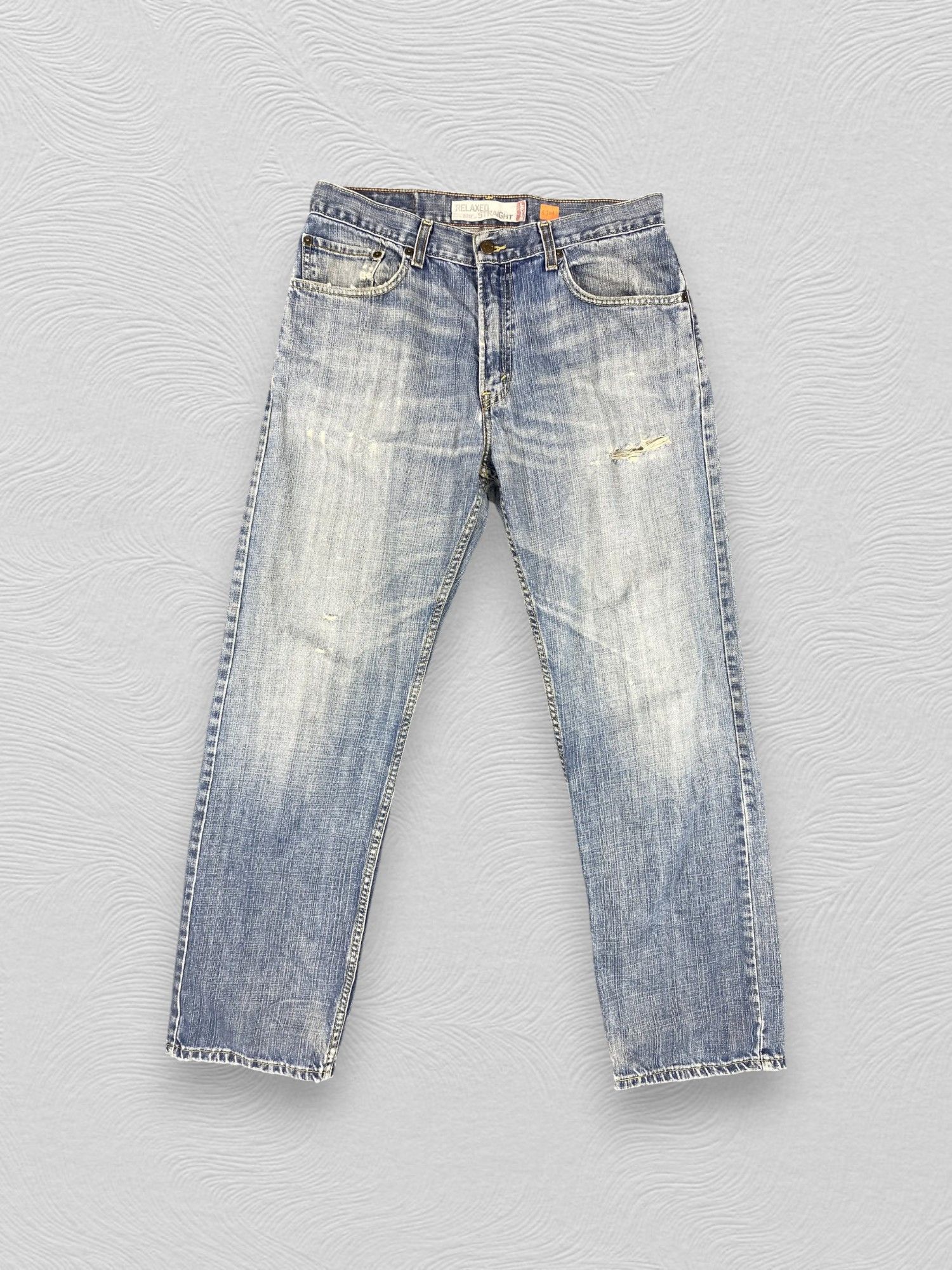 Levi's Blue Distressed Vintage Levi's 559 32x31.5 Denim -SJ047 Size US 32 / EU 48 - 1 Thumbnail