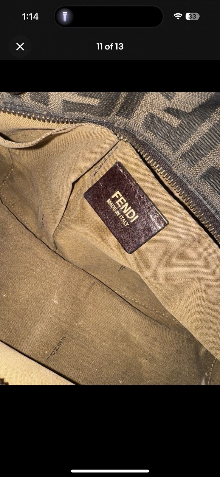 Fendi Fendi Brown Zucca Large Chef Tote Shoulder Bag Size ONE SIZE - 12 Thumbnail