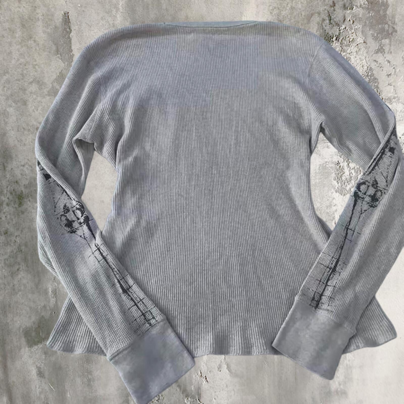 Vintage skeleton ribcage thermal long sleeve Size M / US 6-8 / IT 42-44 - 2 Thumbnail