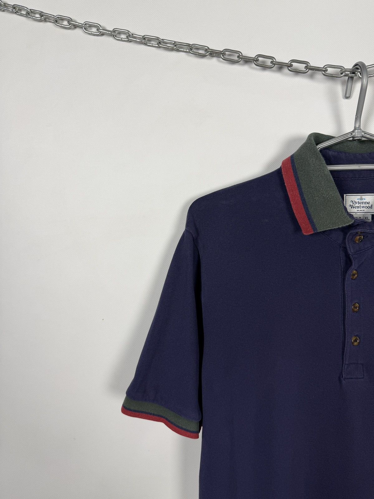 Vivienne Westwood Vivienne Westwood Short Sleeve Polo Shirt Purple Size XL Size US XL / EU 56 / 4 - 3 Thumbnail