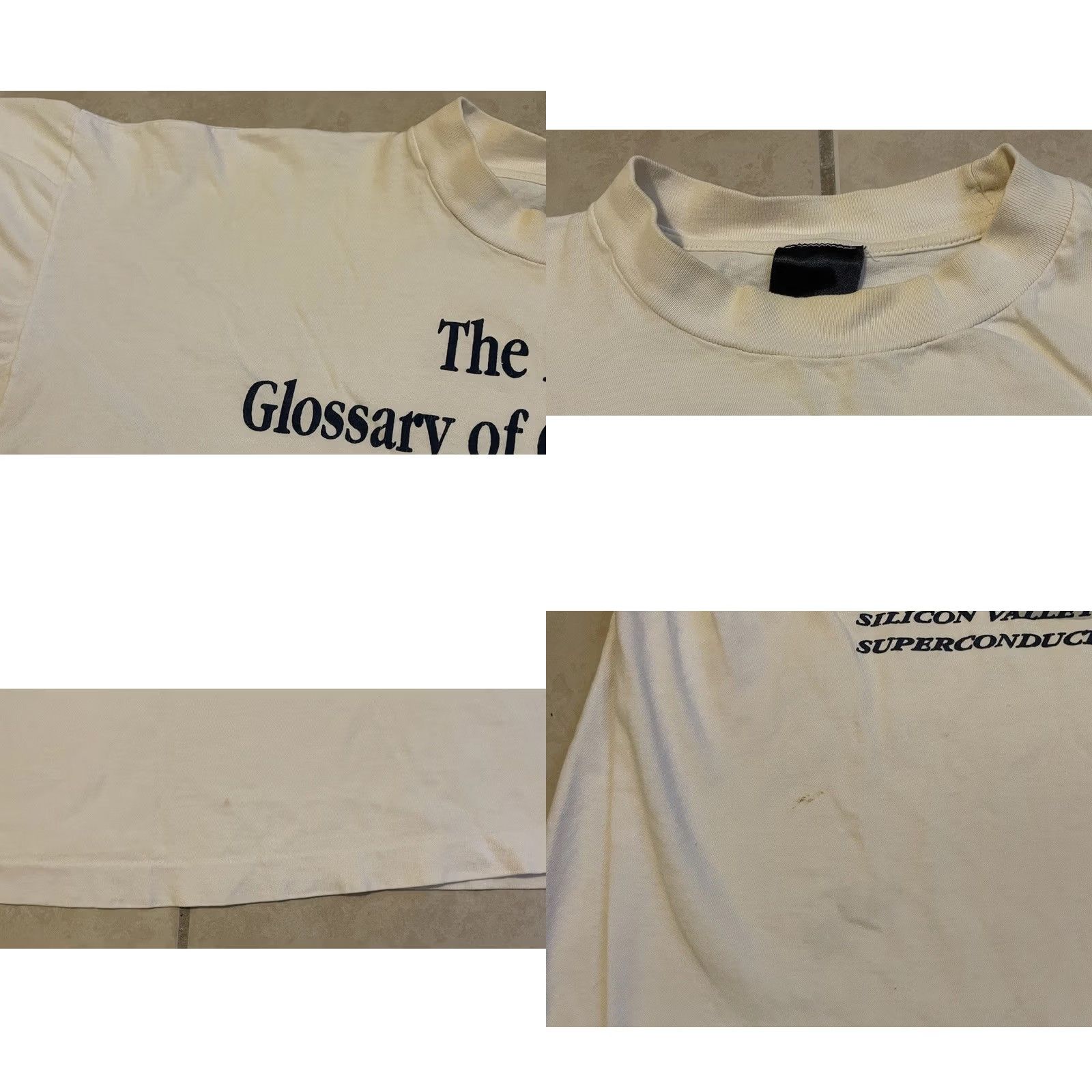 Apple VINTAGE 90s Computer Terms Faded Shirt XXL Mens White Cotton T-Shirt 2XL Single Stitch Intel i960 Funny Tech Electronics Retro Garbage? Size US XXL / EU 58 / 5 - 9 Thumbnail
