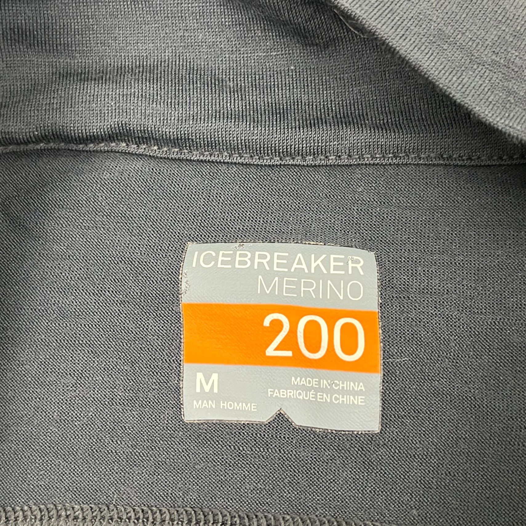 Icebreaker Icebreaker Merino 200 Pullover Mens M Gray Wool Hiking Base Layer Quarter Zip Jacket Size US M / EU 48-50 / 2 - 2 Thumbnail